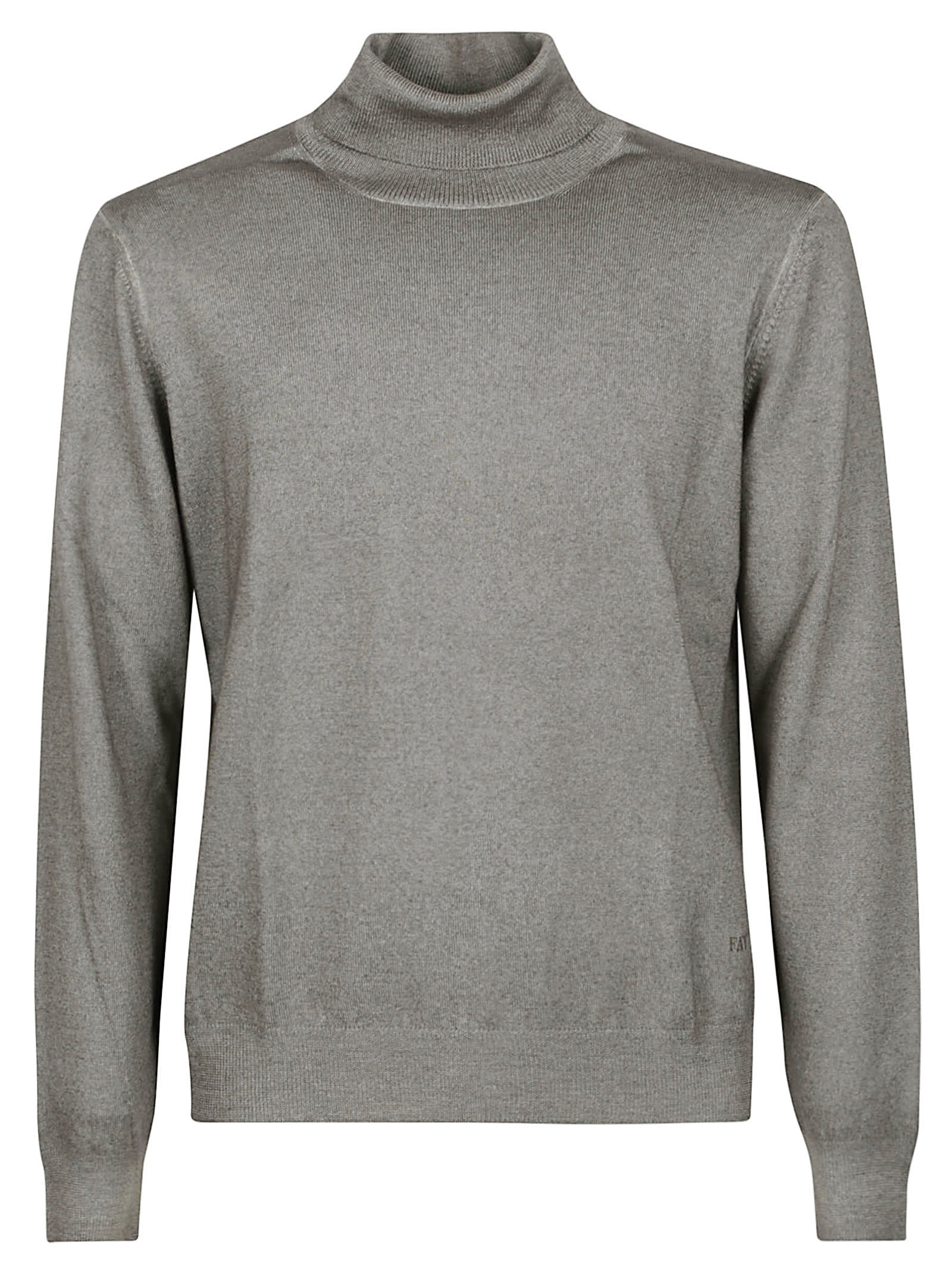 Fay Turtle Neck Sweater In Gray