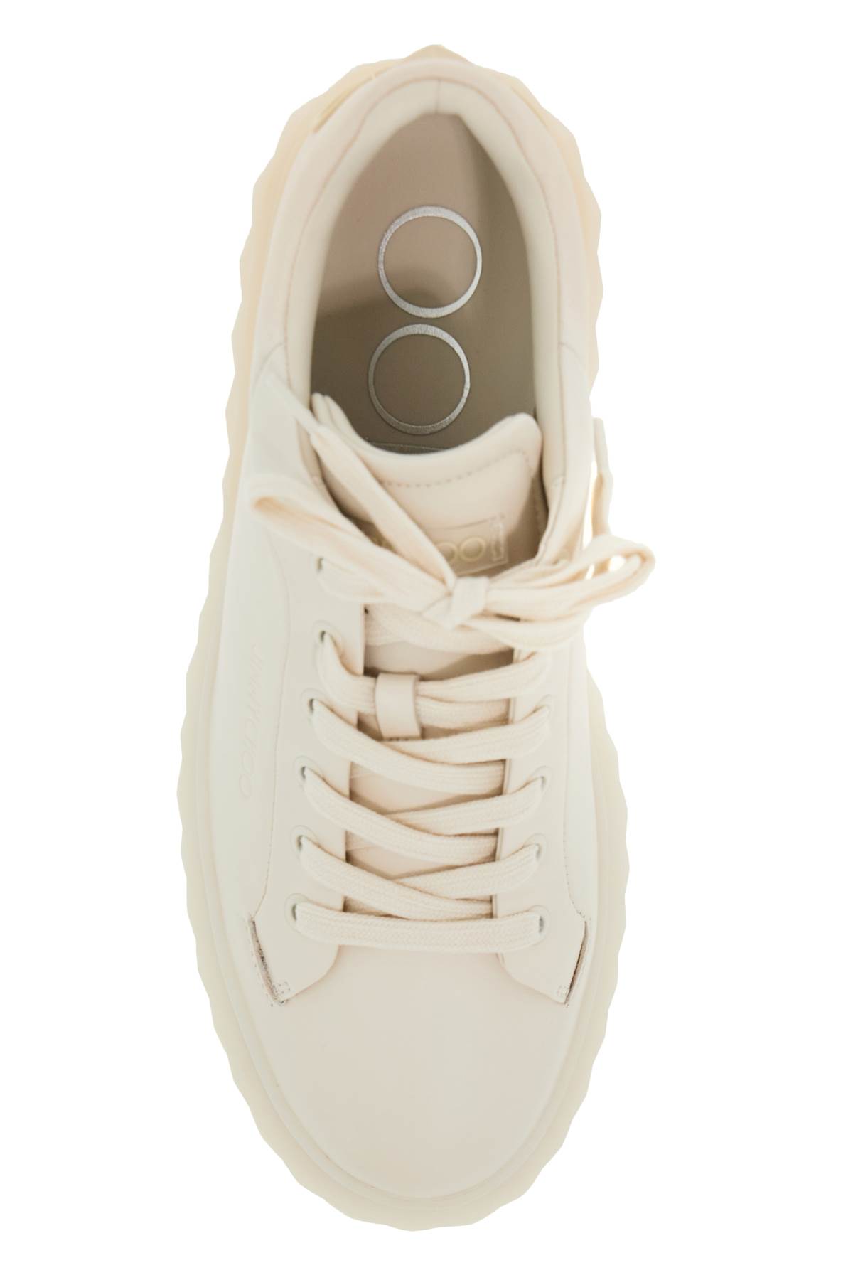 Shop Jimmy Choo Diamond Maxi/f Ii Sneakers In X Latte Bamboo Mix