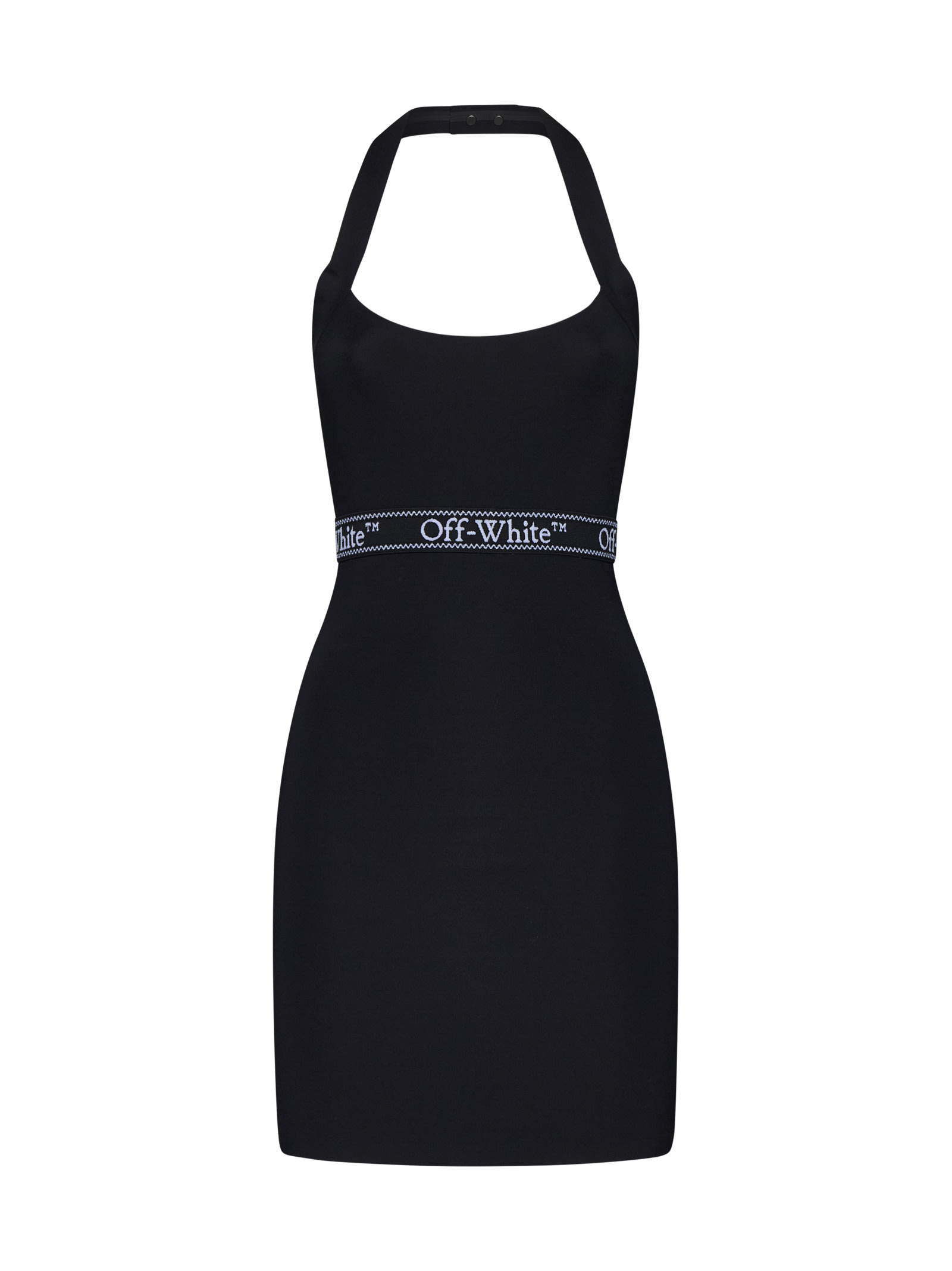 Shop Off-white Dress In Black