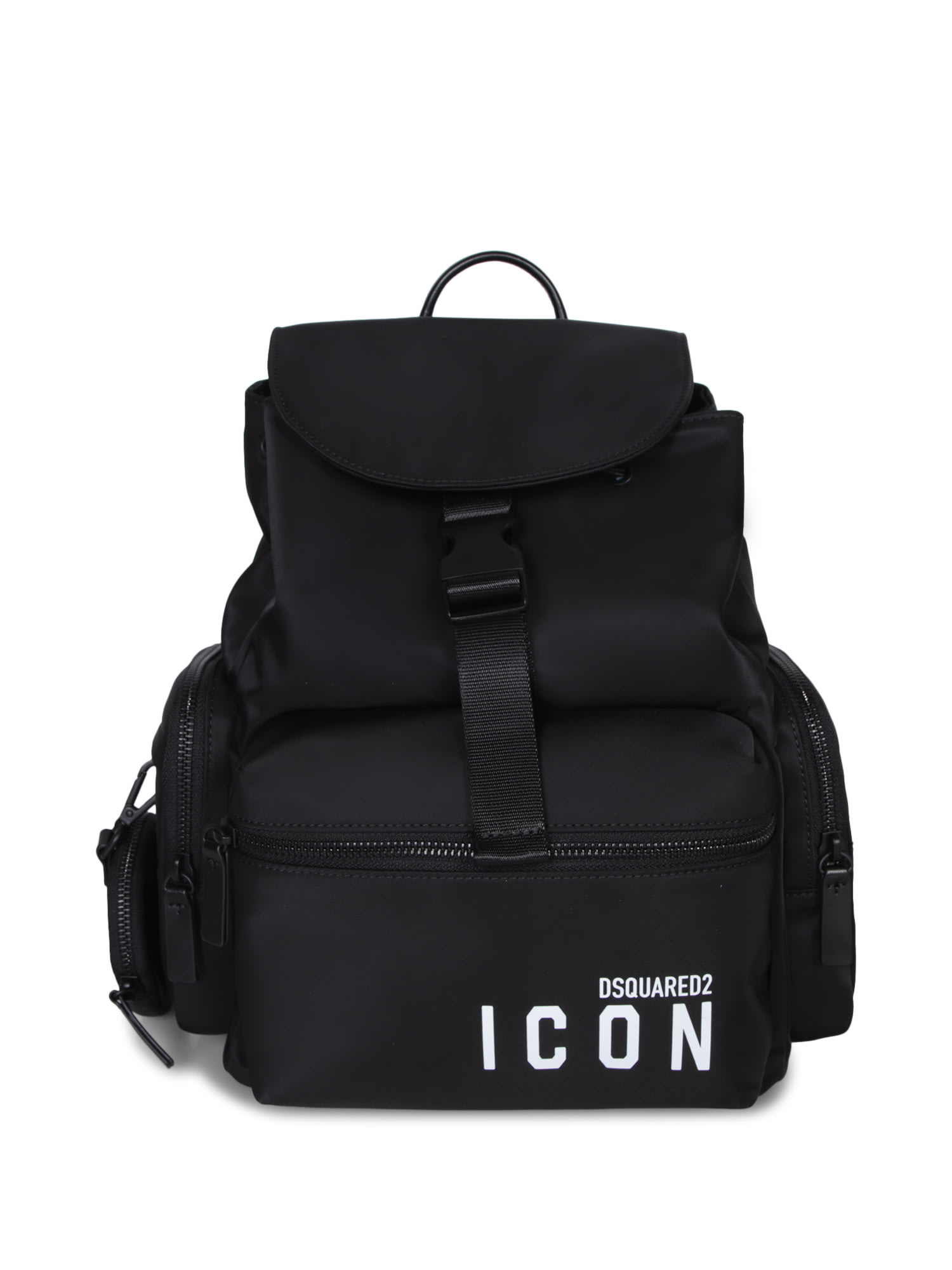 Be Icon Logo Black Backpack