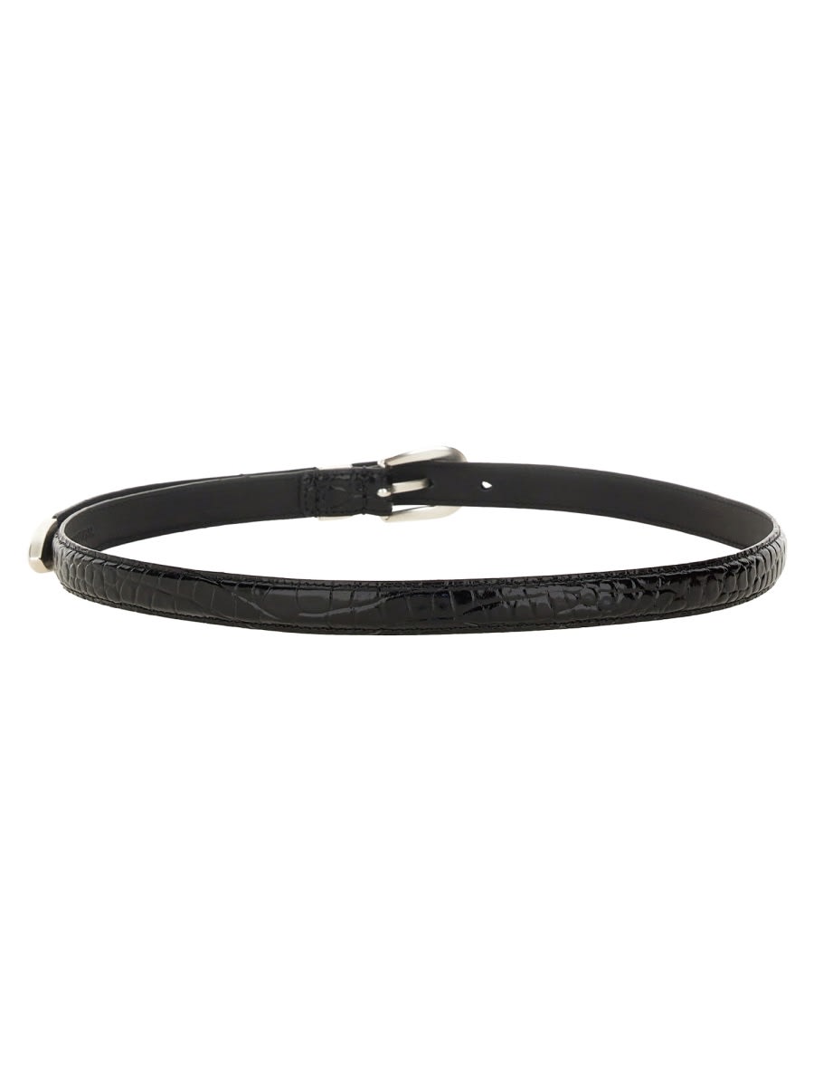 Shop Our Legacy Leather Belt In Black