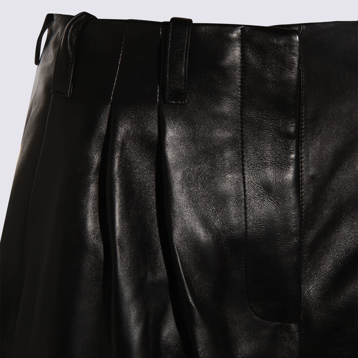 Givenchy Leather Trousers In Black