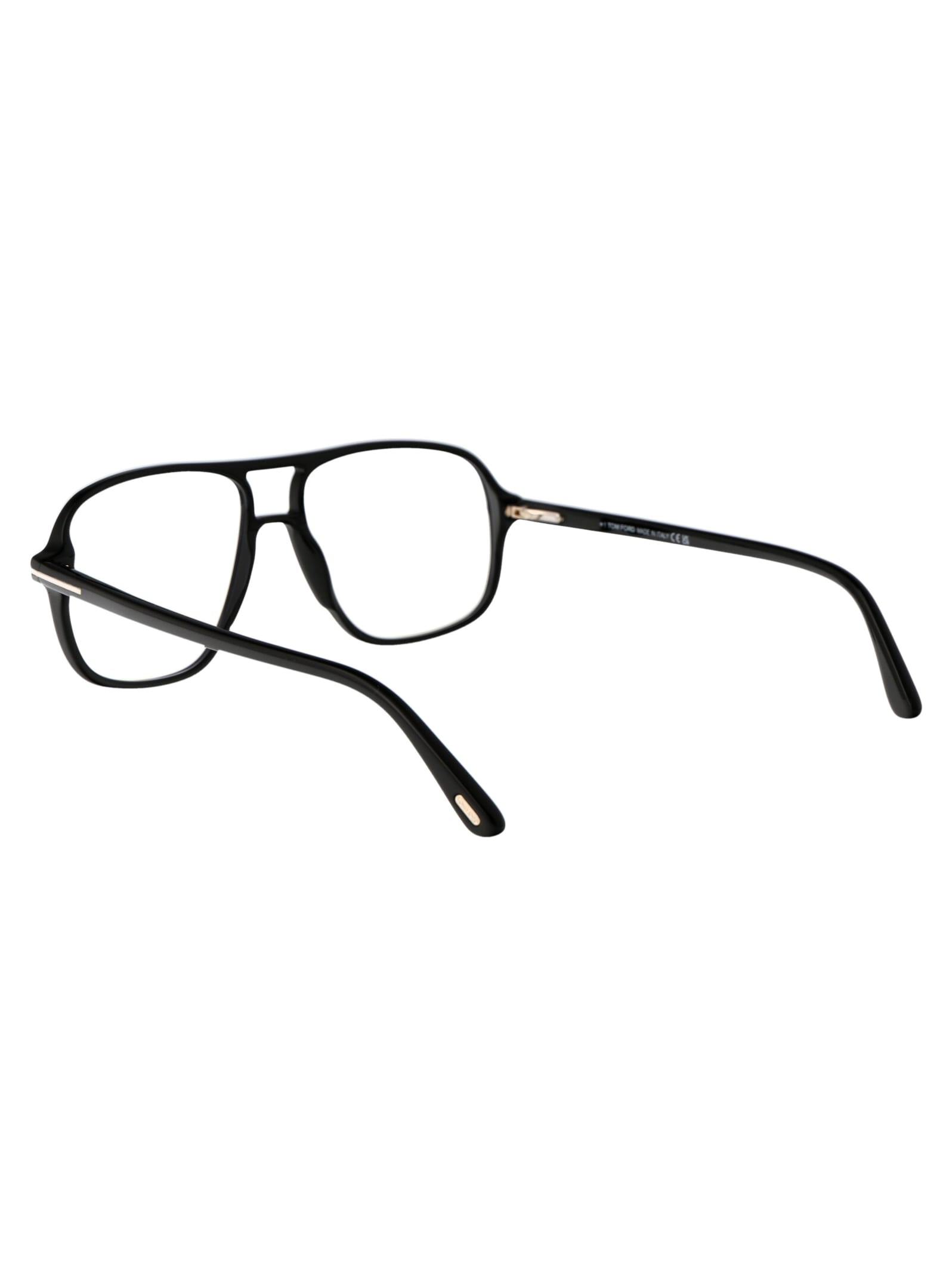 Shop Tom Ford Ft5737-b Glasses In 001 Nero Lucido