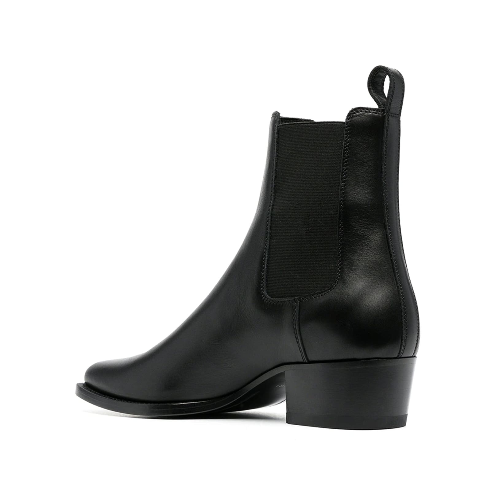 Shop Amiri Leather Ankle Boots In Black