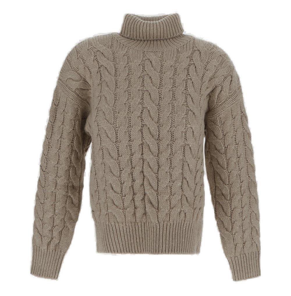 Brunello Cucinelli Turtleneck Braided Detailing Sweater