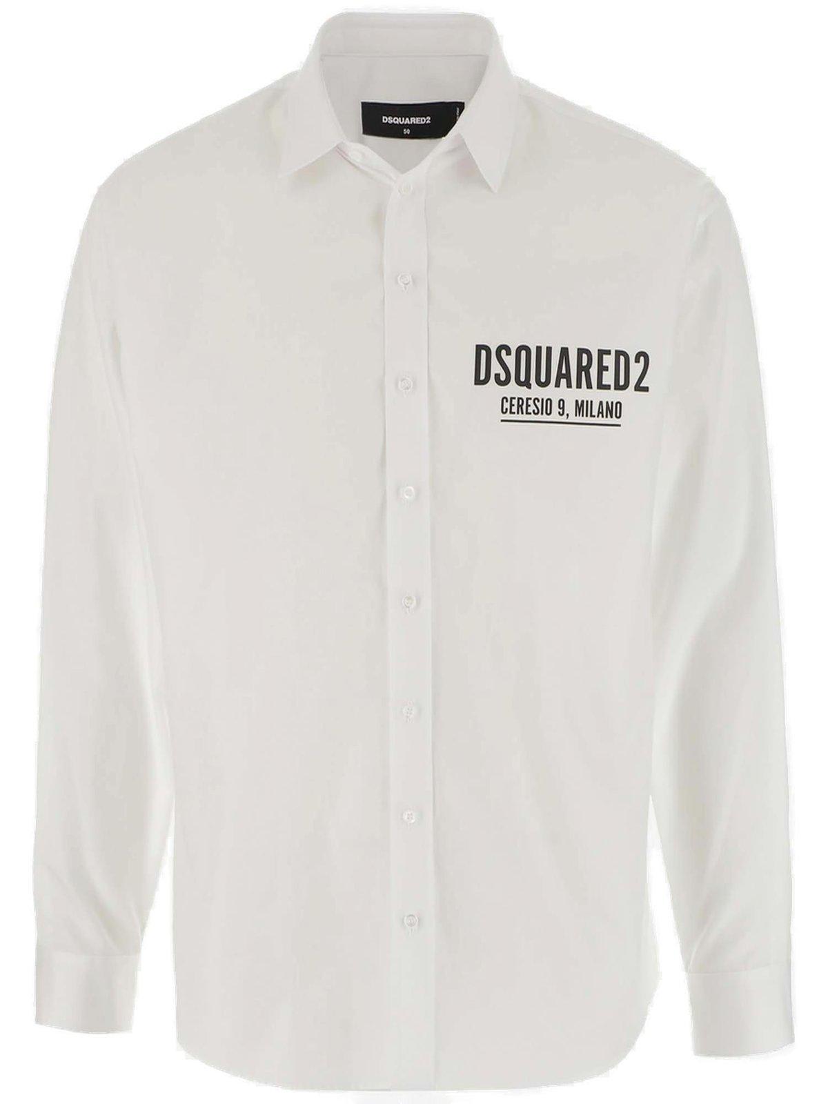 Dsquared2 Logo Printed Button-up Shirt