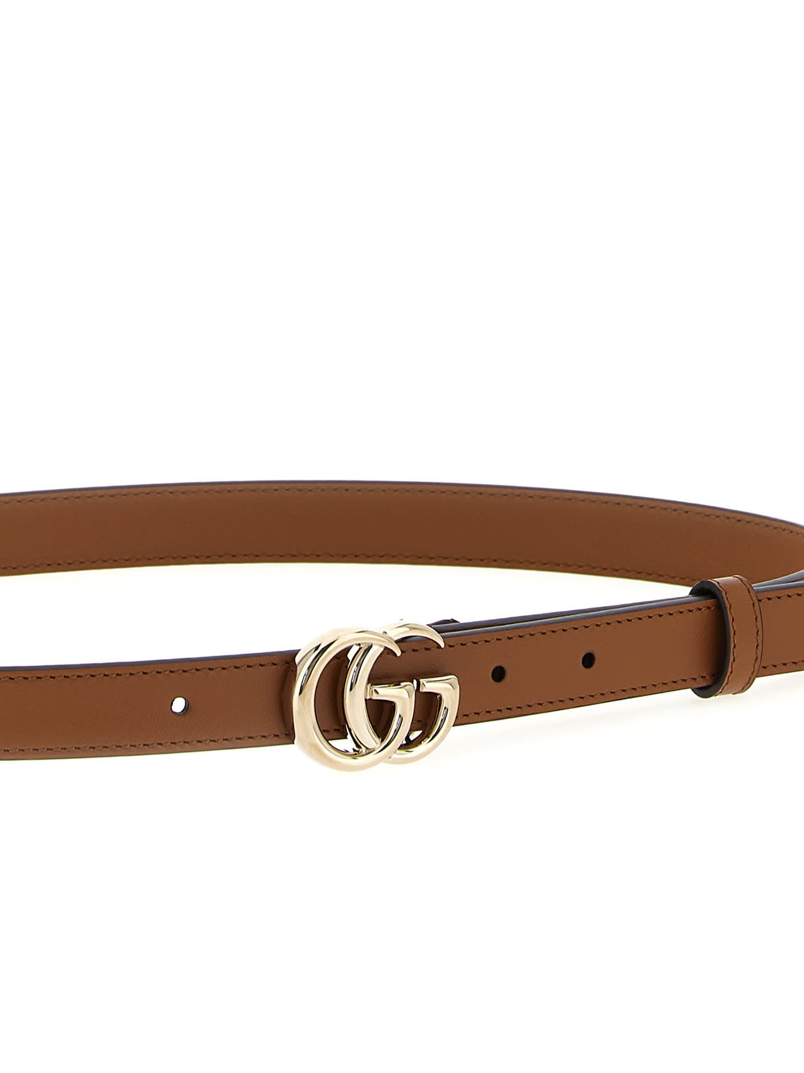 Gucci Gg Marmont Belt In Brown