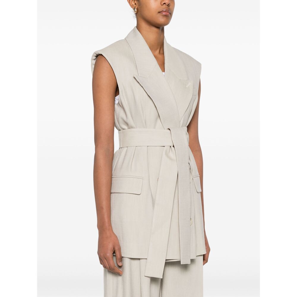 Camilla And Marc Waistcoat In Neutral