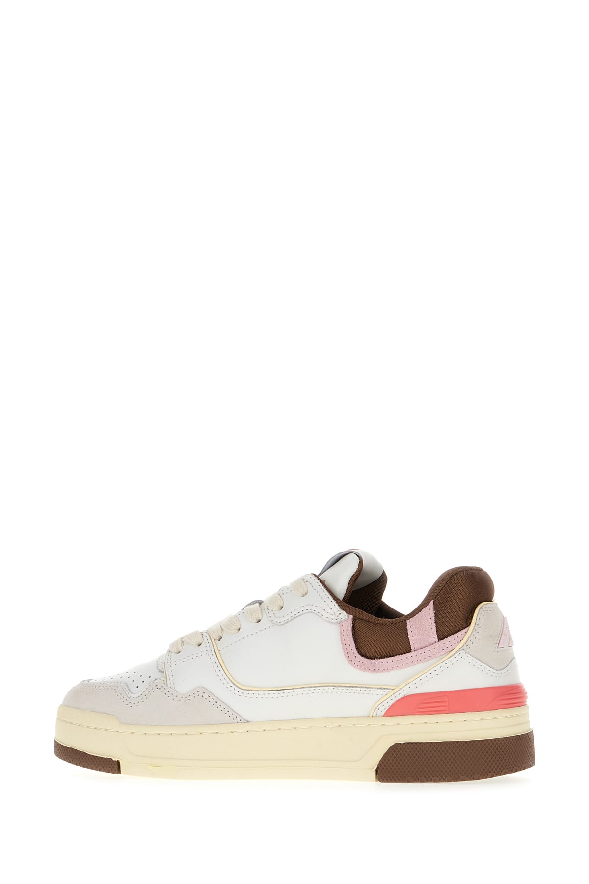 Shop Autry Multicolor Leather And Fabric Sneakers In Ptrdg Cable Pink