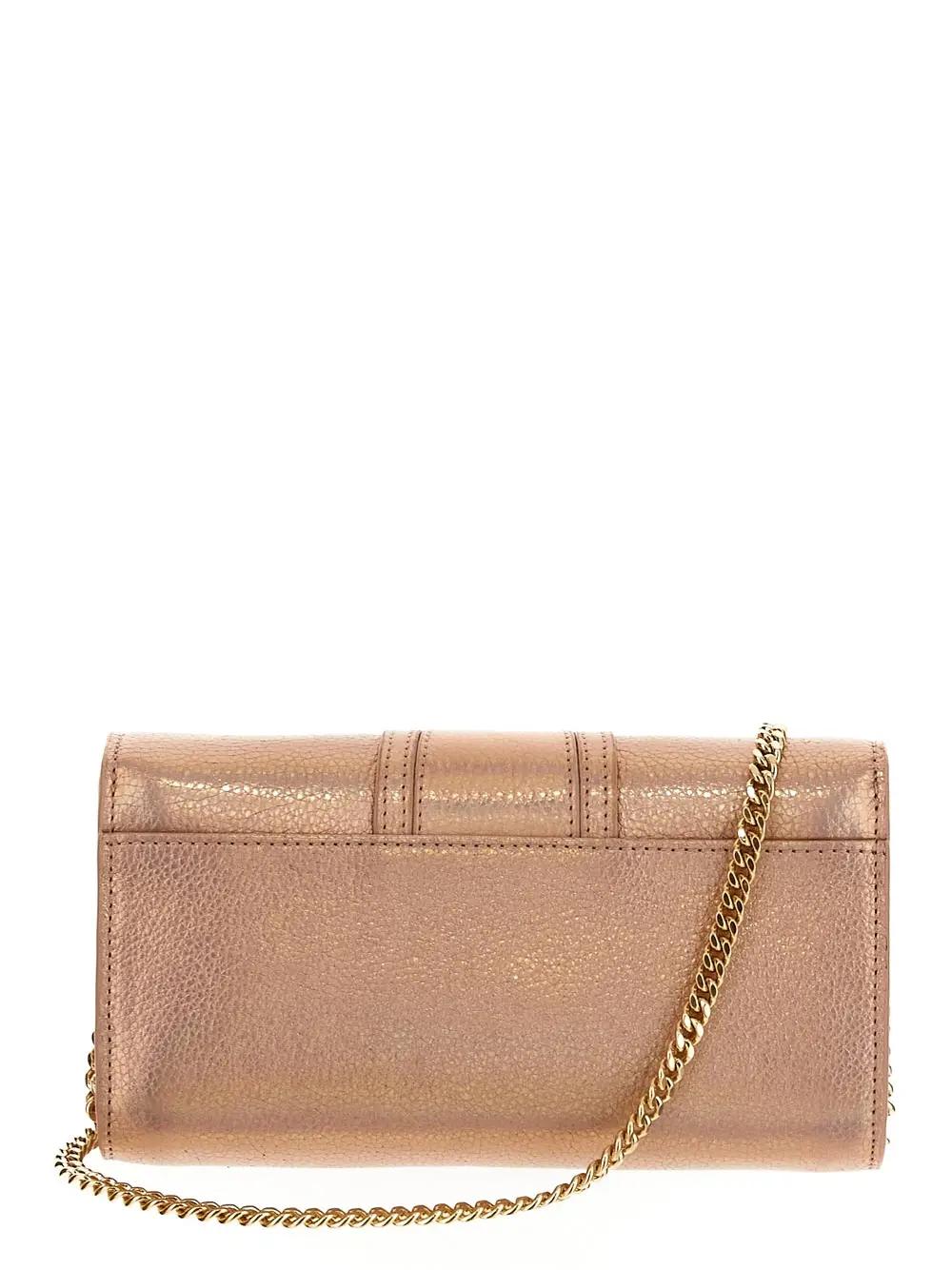Shop See By Chloé Leather Crossbody Bag In Golden