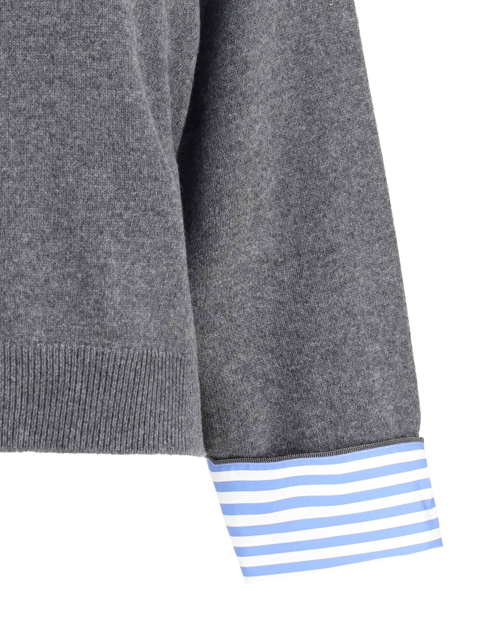 Brunello Cucinelli High Collar Knit Sweater