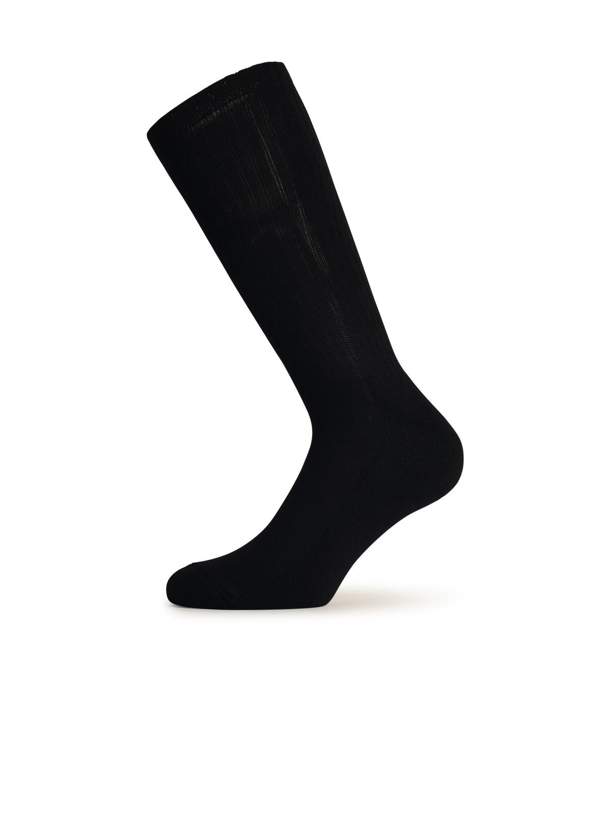 Barrow Black Stretch Cotton Socks In Black