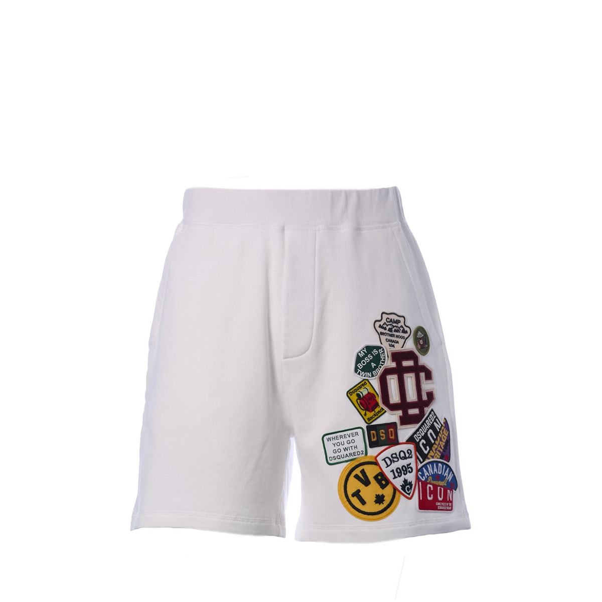 Dsquared2 Multi-patched Shorts In White