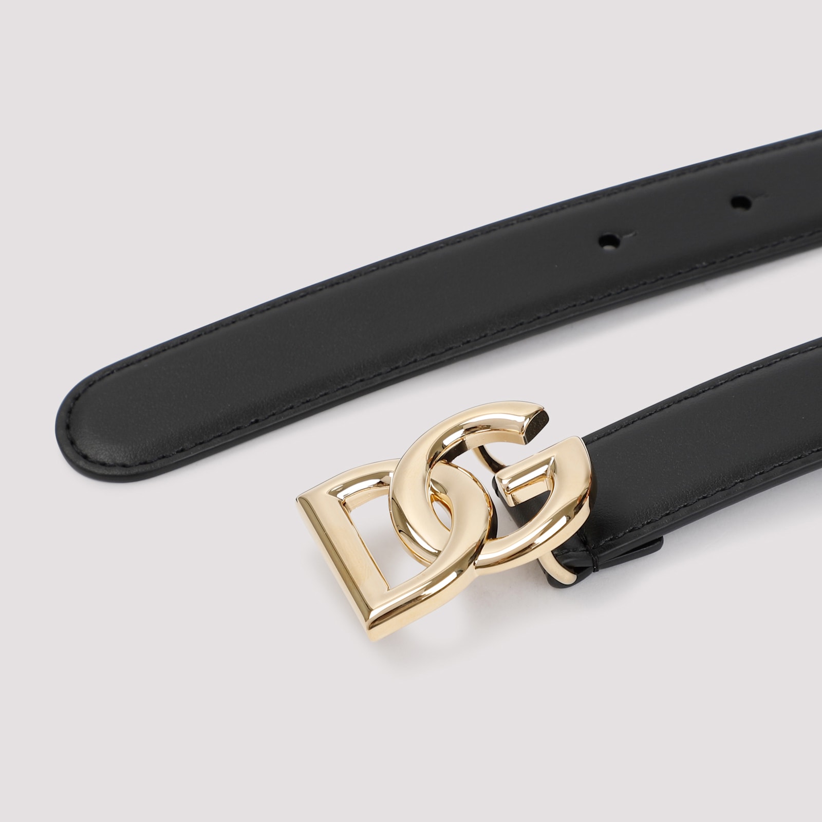 Dolce & Gabbana Woman Belt Black Size 39.5 Calfskin In Black