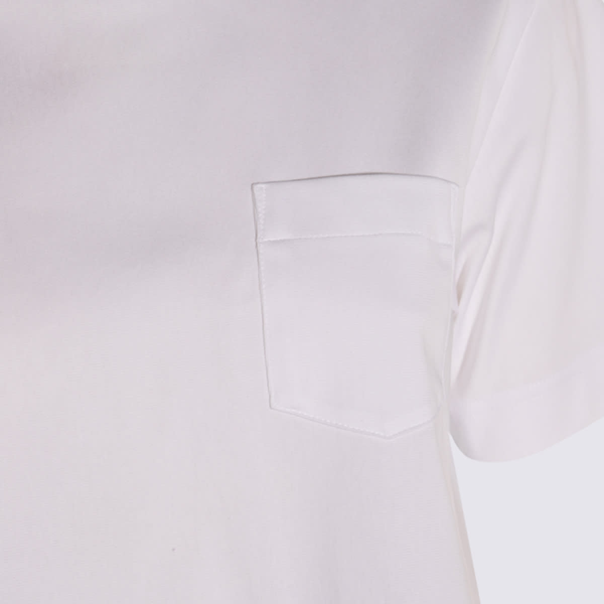Sacai White Cotton T-shirt In White