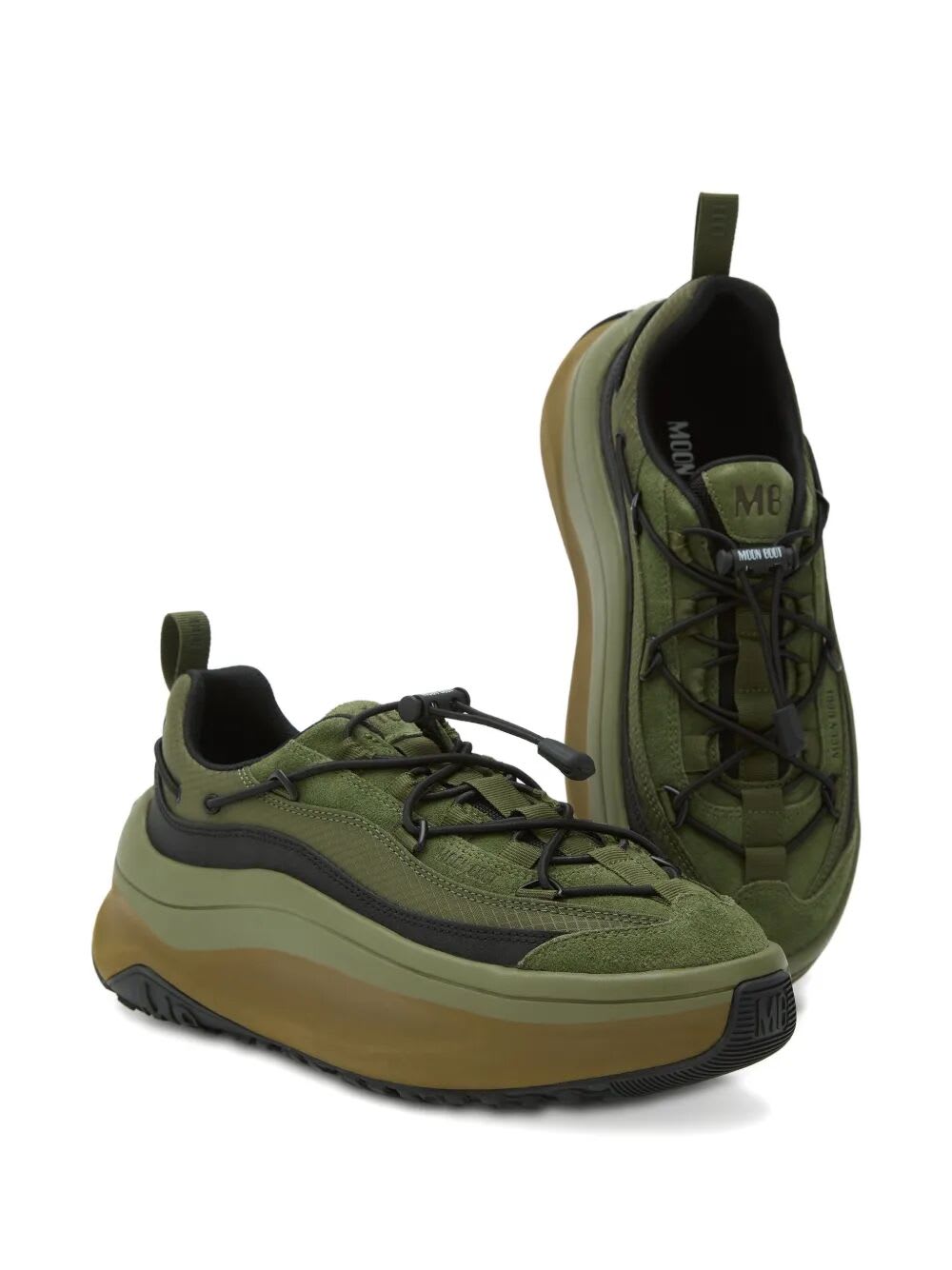 Moon Boot Moon247 Xlace Sneakers In Green