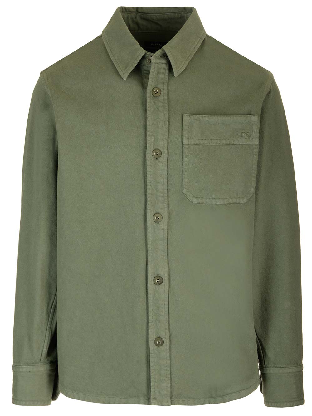 APC GREEN BASILE OVERSHIRT