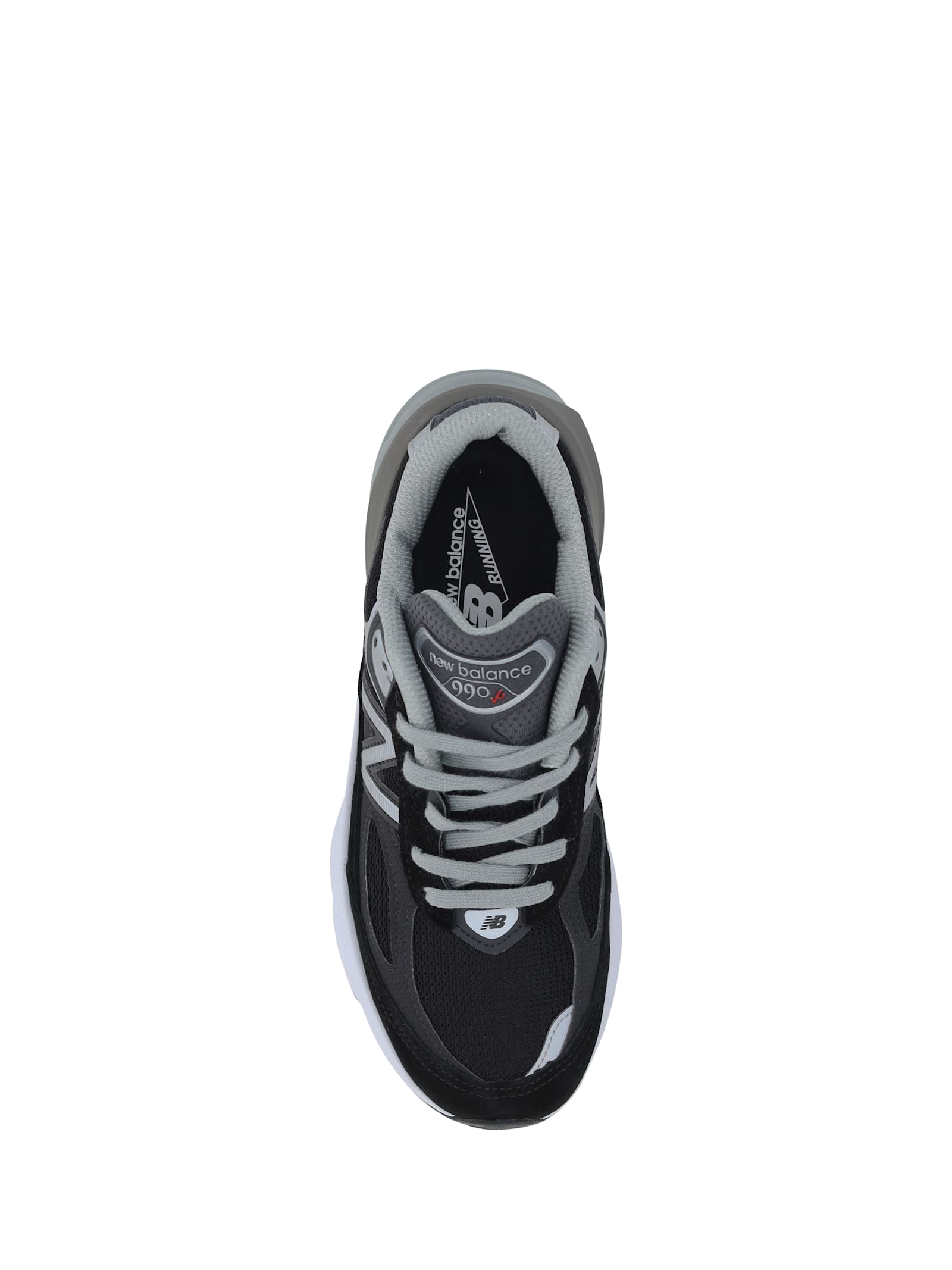 New Balance Black Low Top Sneakers With Logo Detail In Suede And Tech Fabric Woman