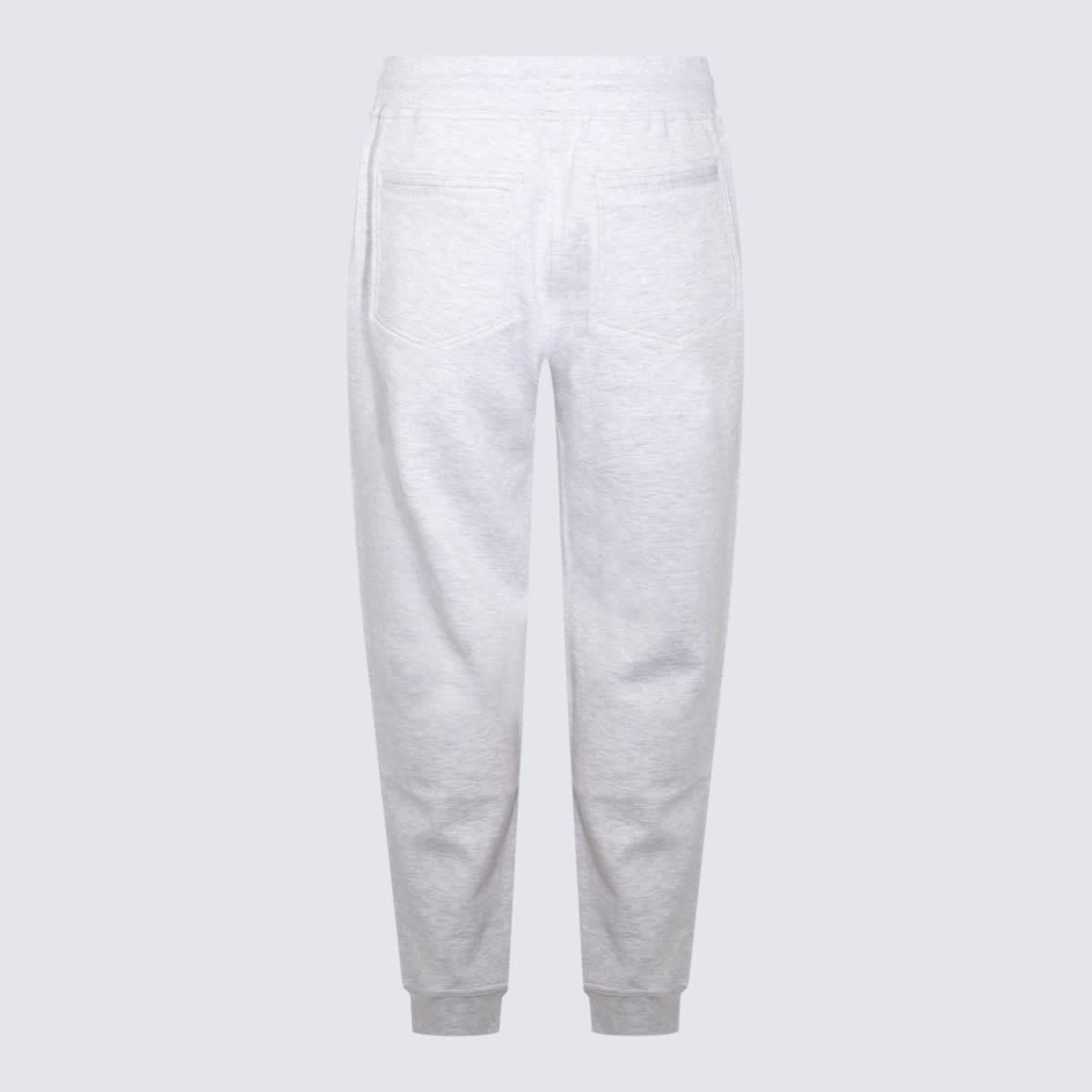 Shop Brunello Cucinelli White Cotton Pants In Pearl