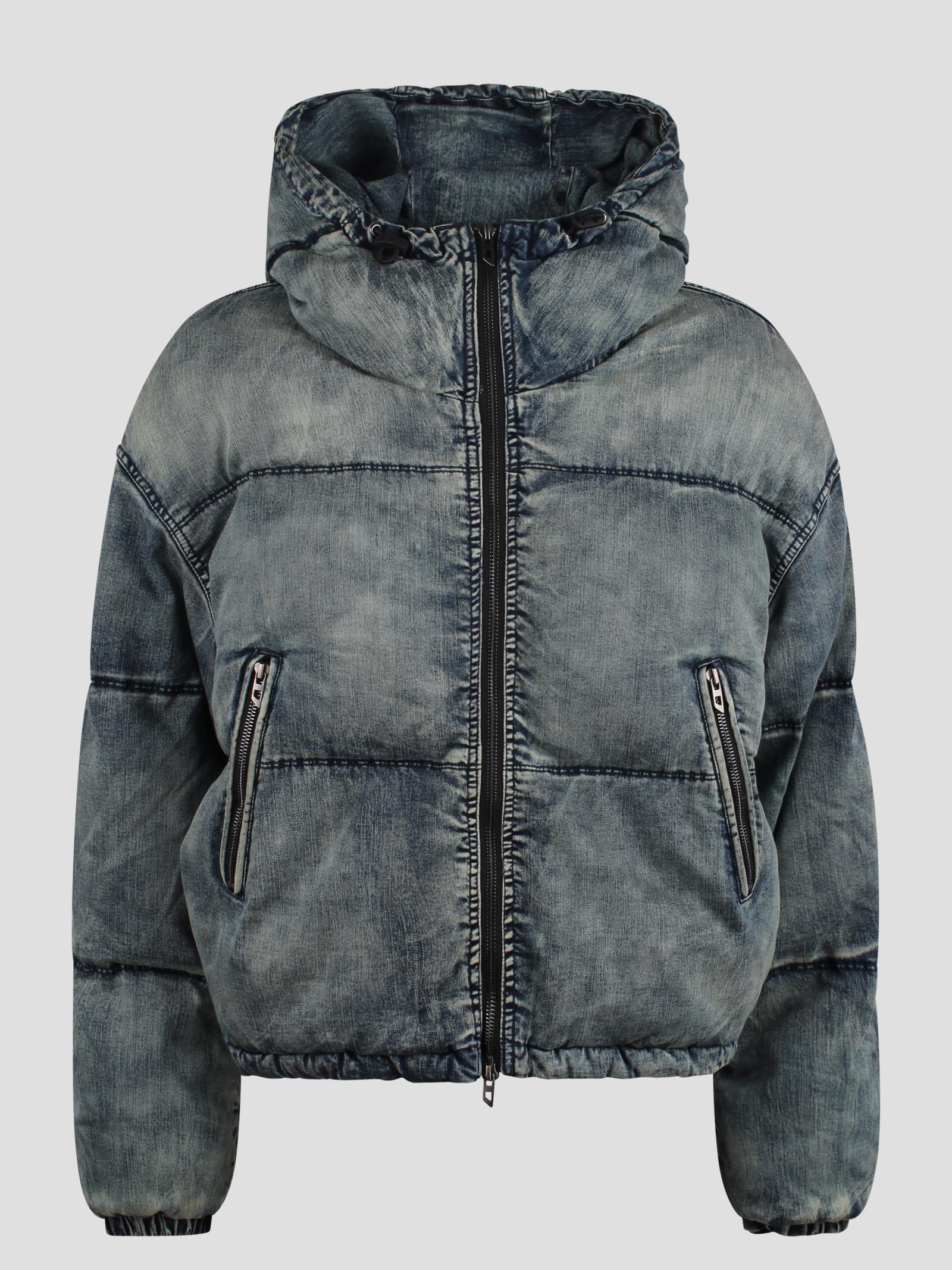 Shop Diesel W-aves Puffer Jacket