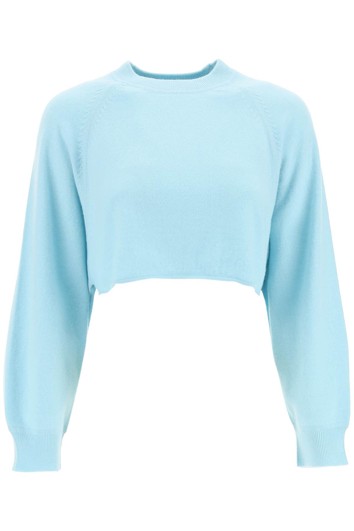 LOULOU STUDIO BOCAS CASHMERE CROPPED SWEATER