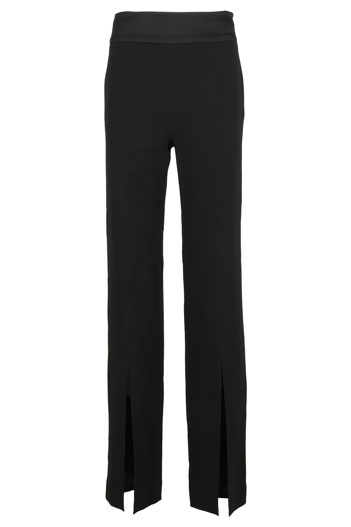 Simkhai Ariah Front Split Hem Pants In Black