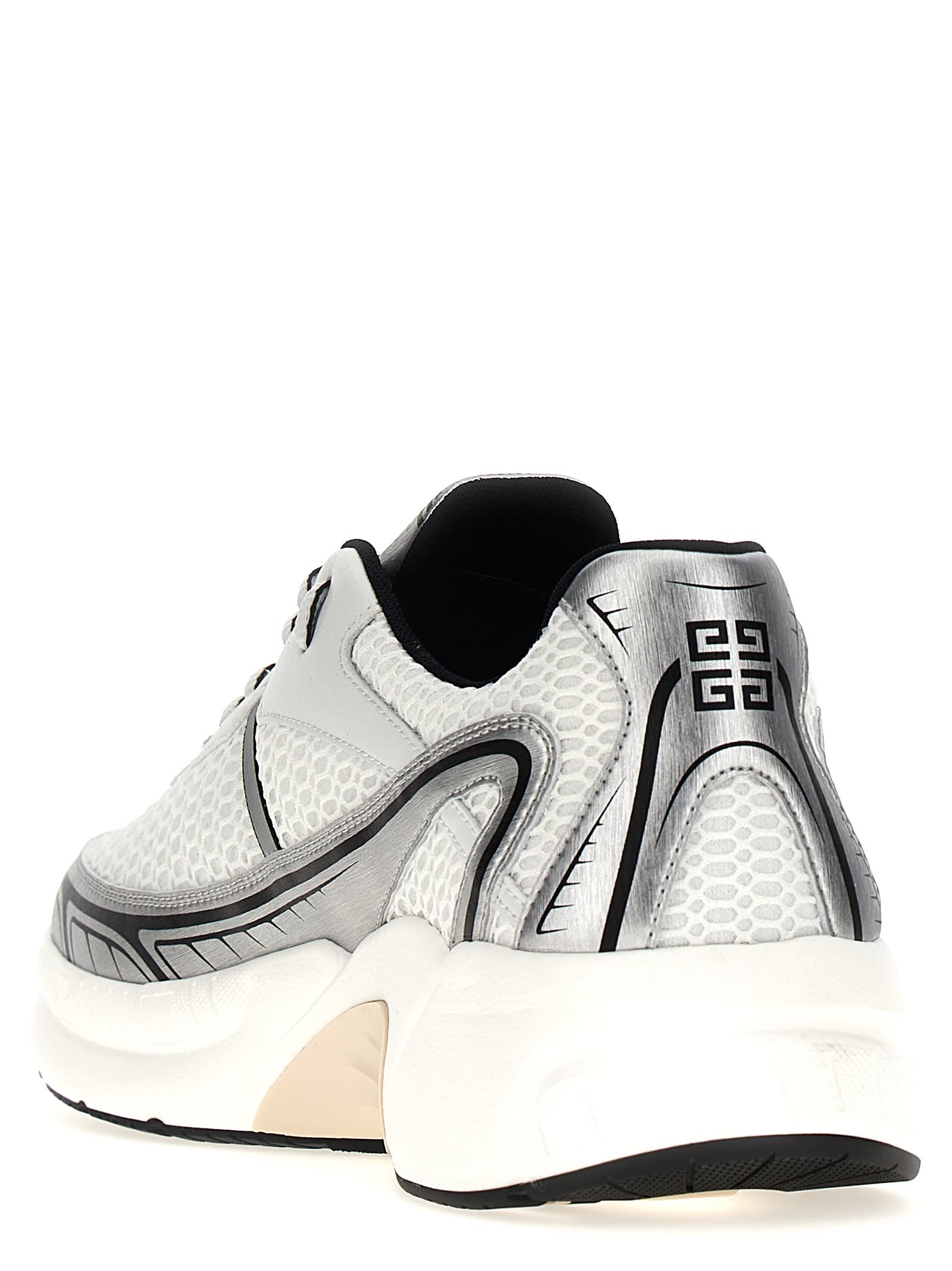 Shop Givenchy Running Nfnty-52 Sneakers In Bianco