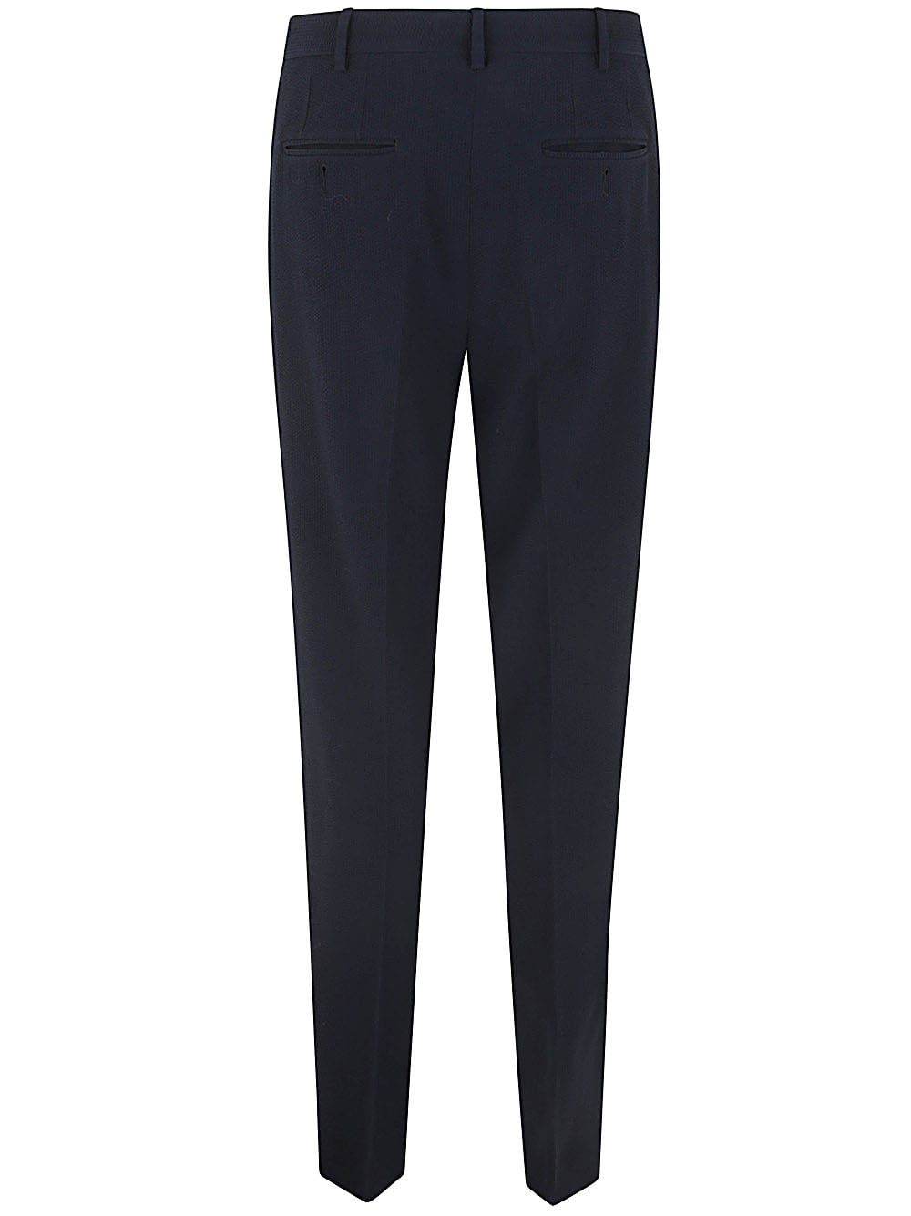 Shop Giorgio Armani Trousers With Two Pences In Ubwf Blue