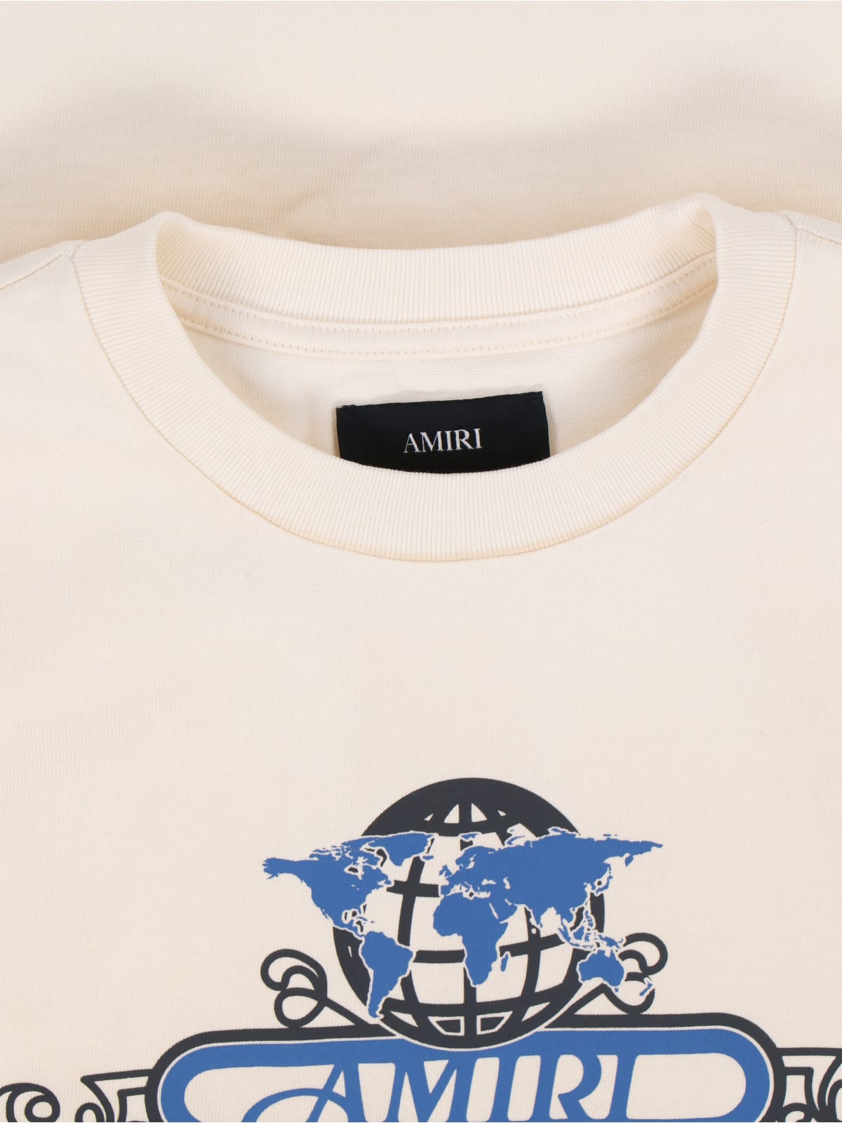 Amiri Boxy-fit Graphic T-shirt With Midnight Message In Neutral