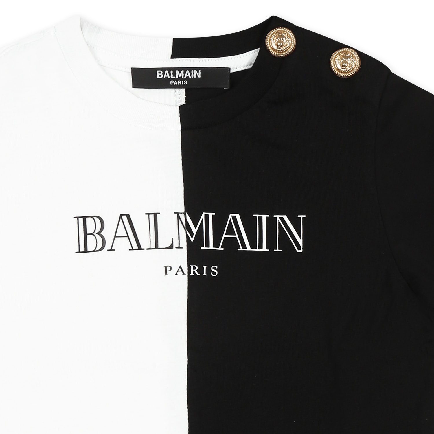 Balmain Multicolor Sweatshirt For Babykids With Logo In Multicolor