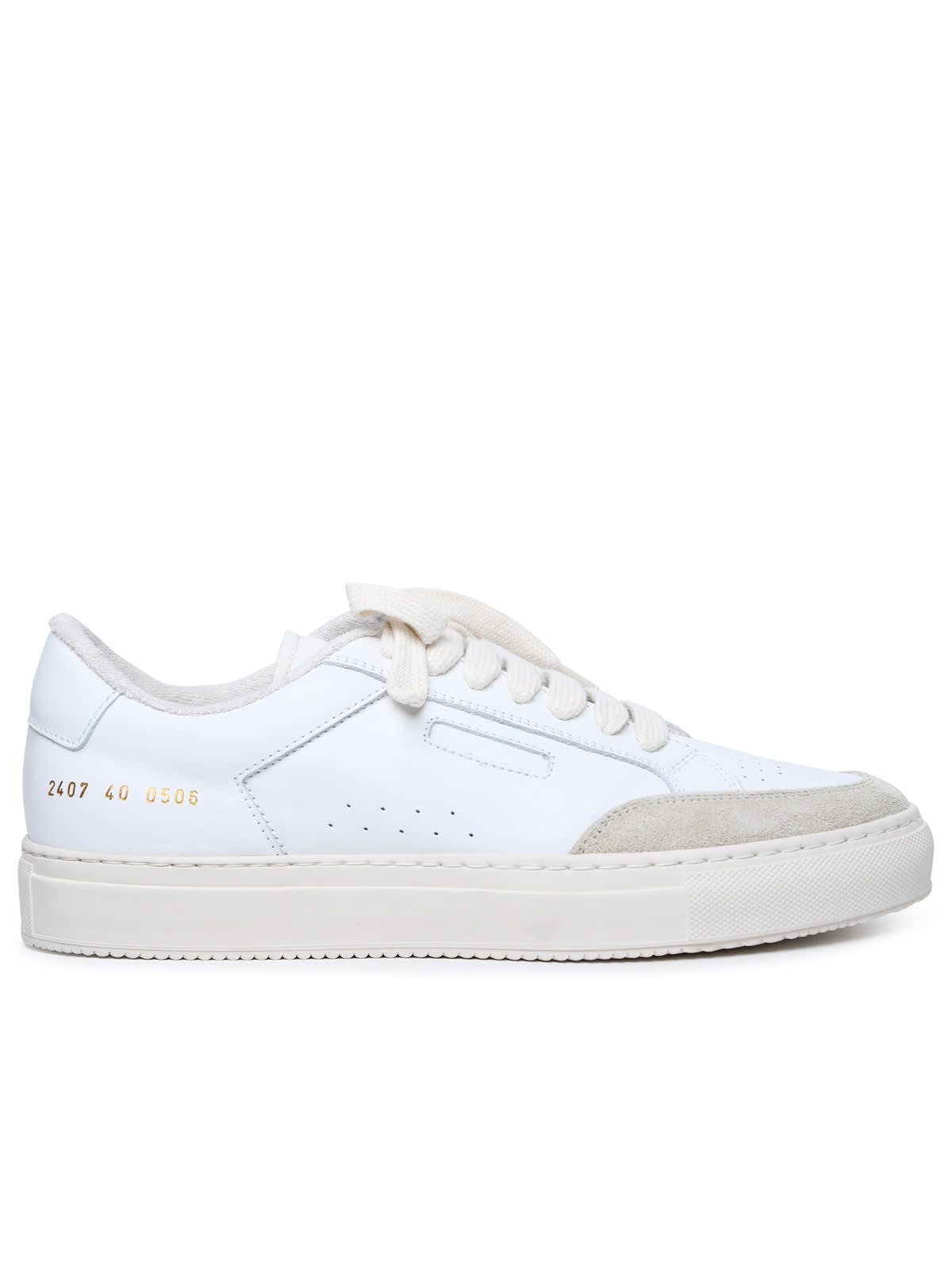 Shop Common Projects Tennis Pro White Leather Sneakers