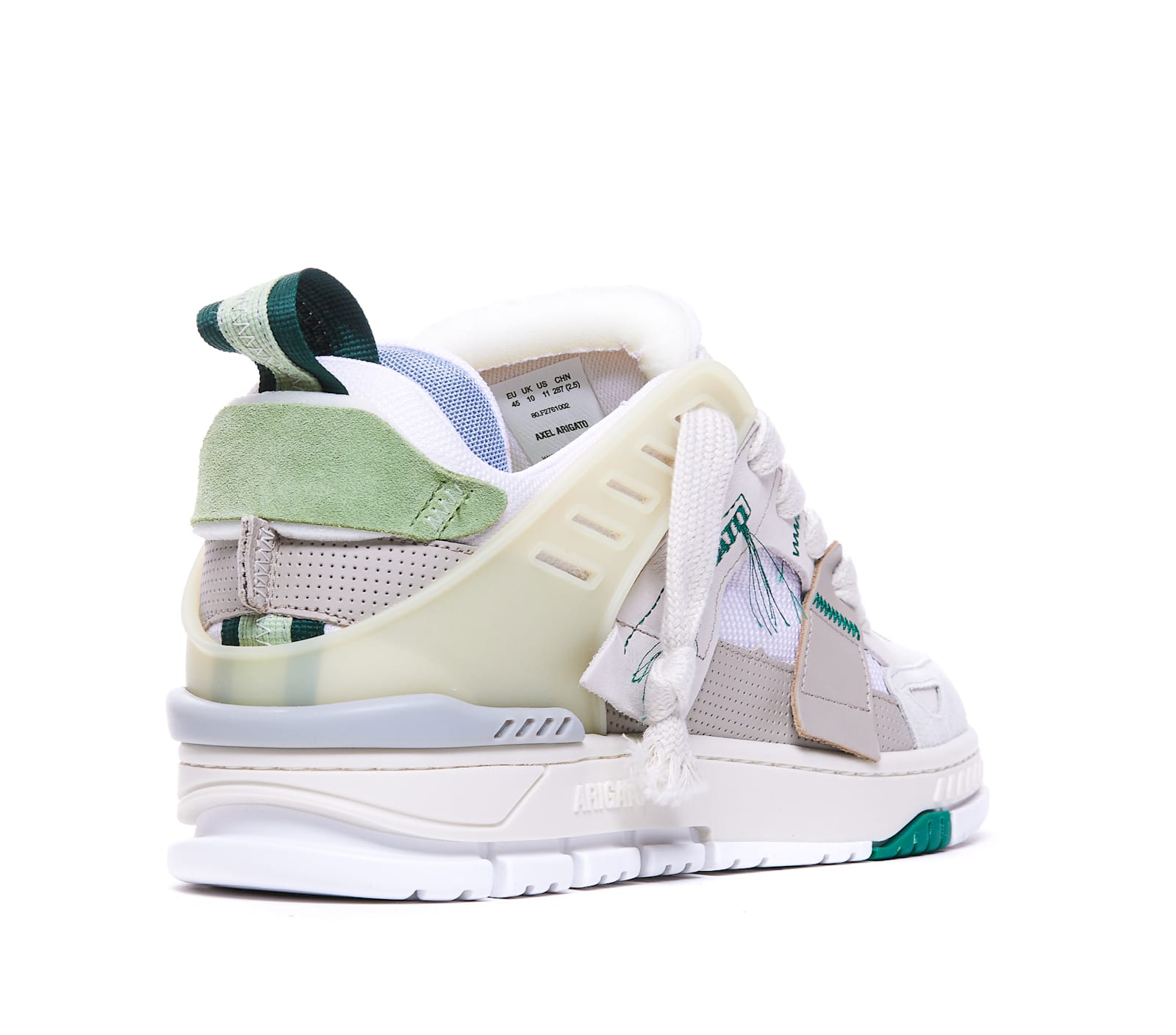 Axel Arigato Area Patchwork Sneakers In White Leather And Fabric In White