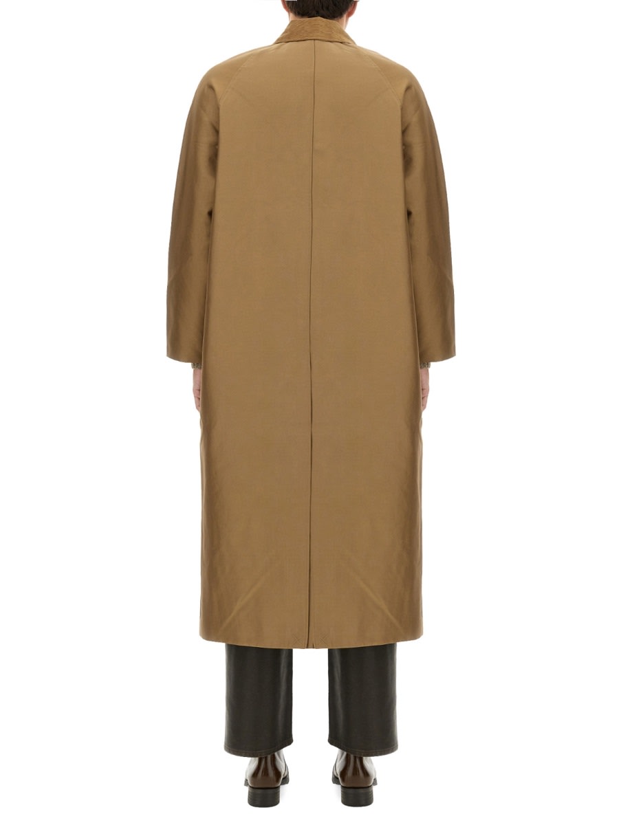Sunflower Corduroy-collar Trench Coat In Beige