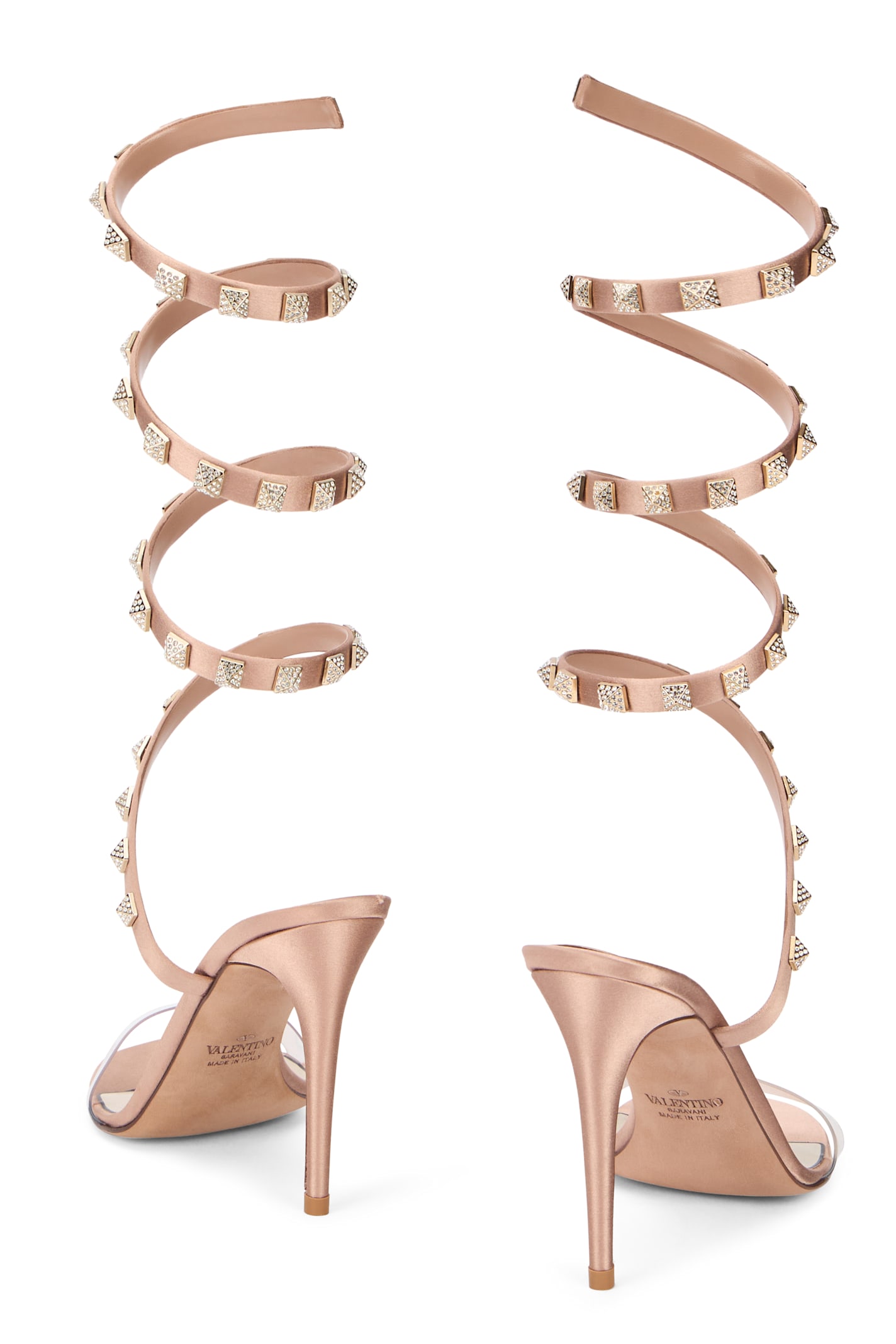 Valentino Elegant High-heeled Shoe With Spiral In Multi