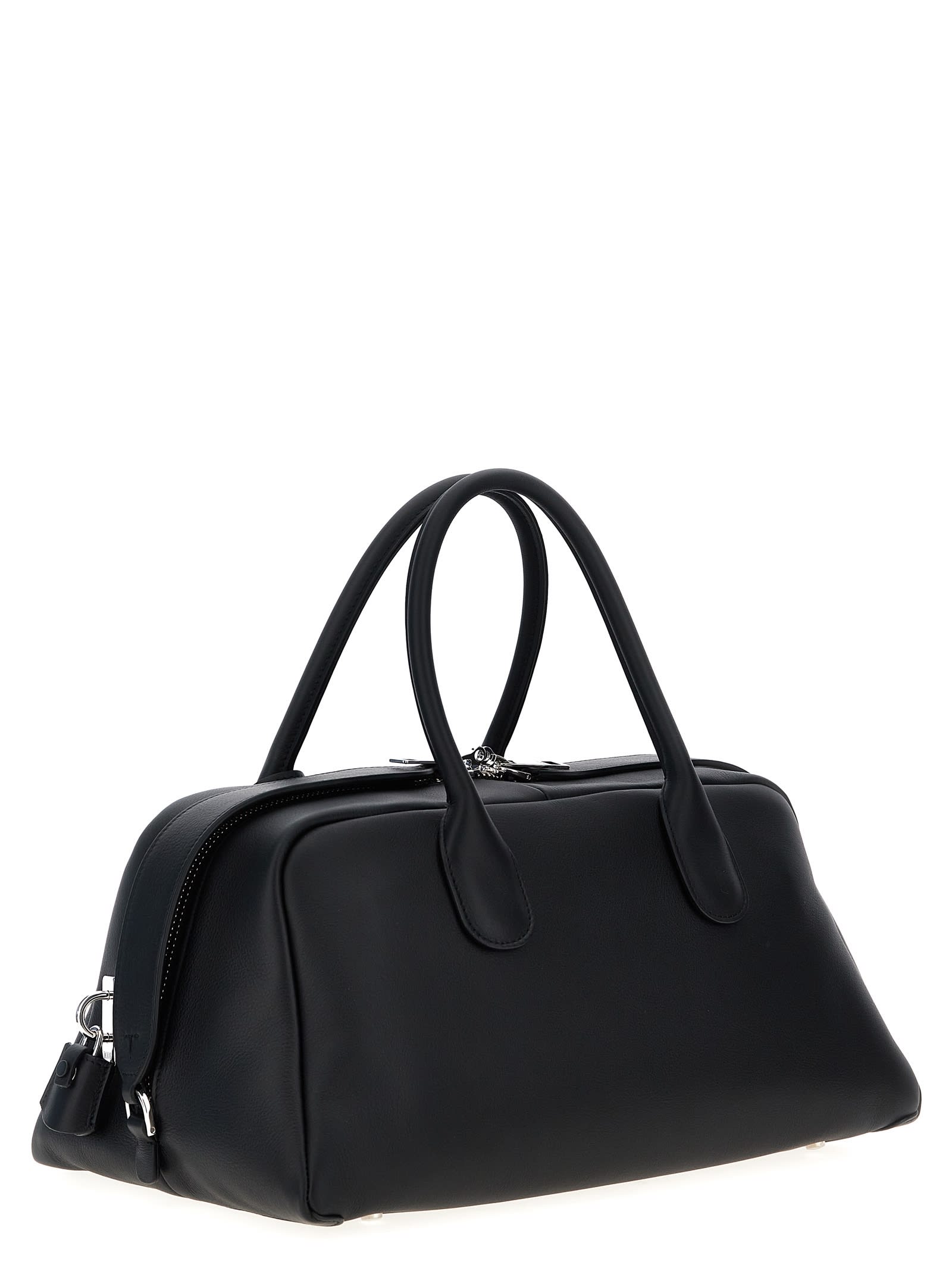 Shop Tod's Darsena Medium Handbag In Black