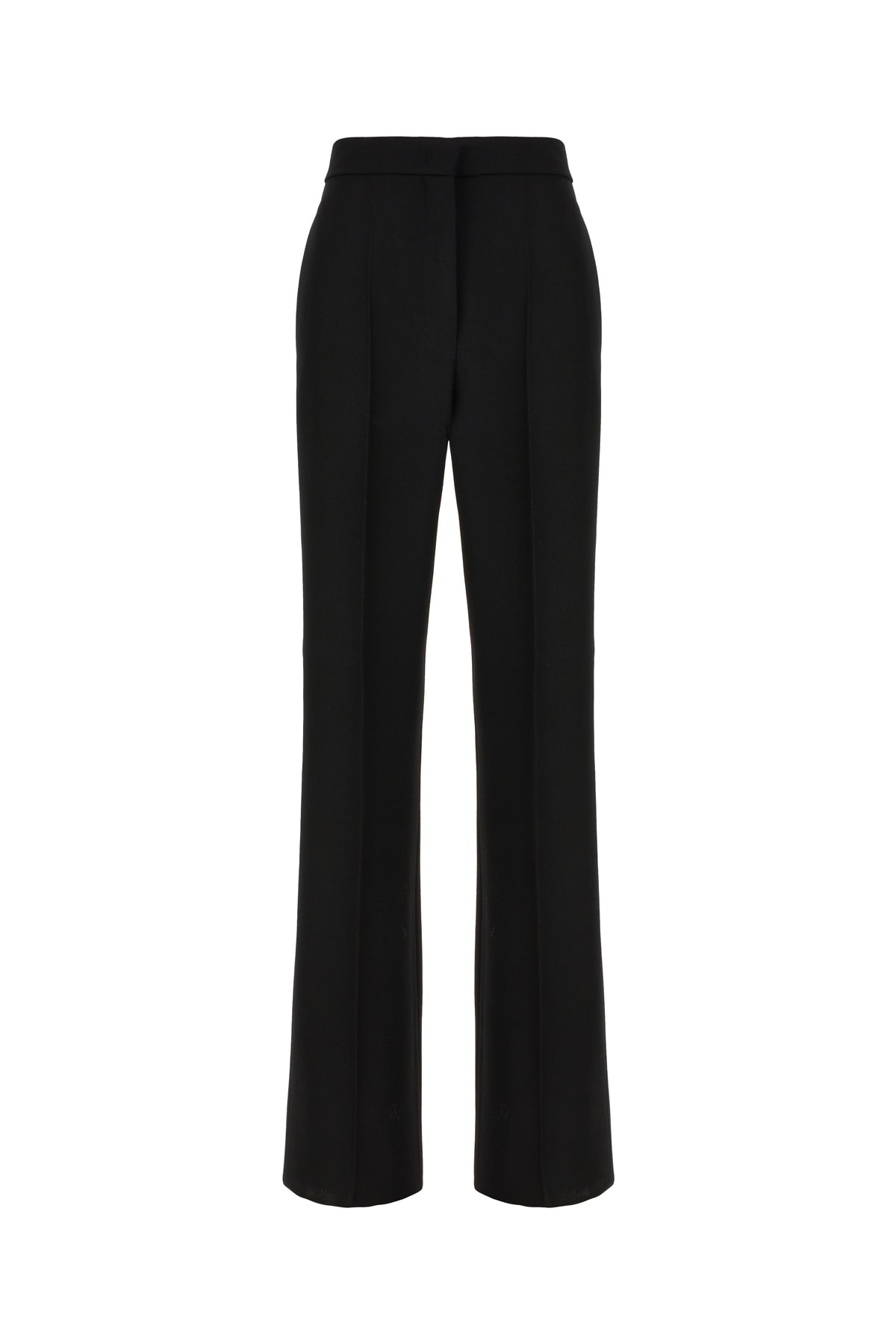 Shop Max Mara Black Wool Pants In Nero