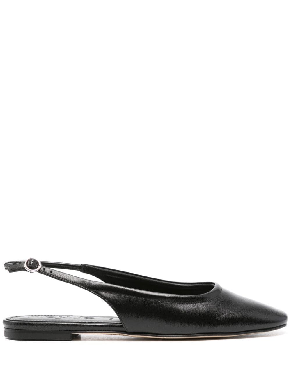 Shop Aeyde Dani Nappa Leather Black Flats