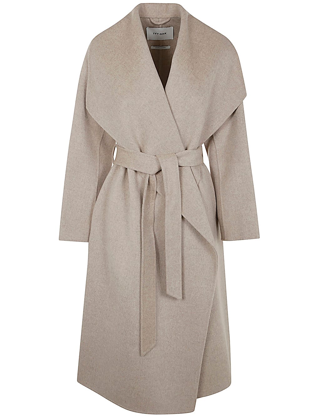 Shop Ivy & Oak Carrie Rose Double Face Bathrobe Coat In Light Sand Melange