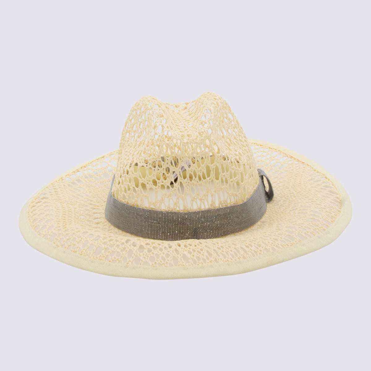 Shop Brunello Cucinelli Beige Fedora Hat