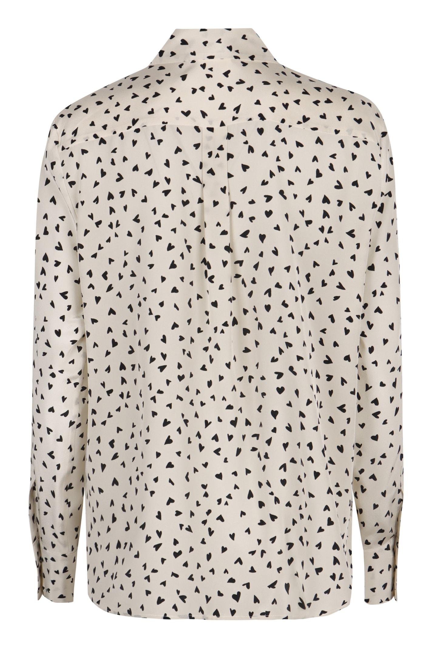 Shop Max Mara Pagine Printed Crêpe De Chine Shirt In Ivory