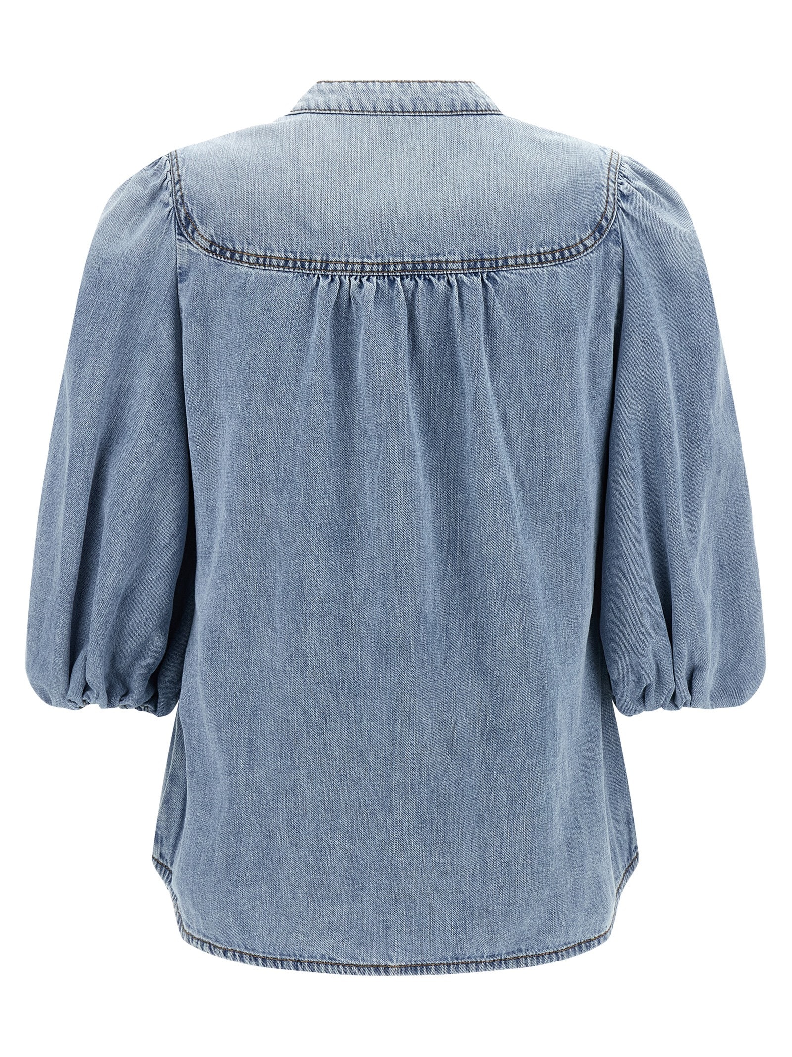 Zimmermann Lucky Shirt And Blouse Light Blue In Blue