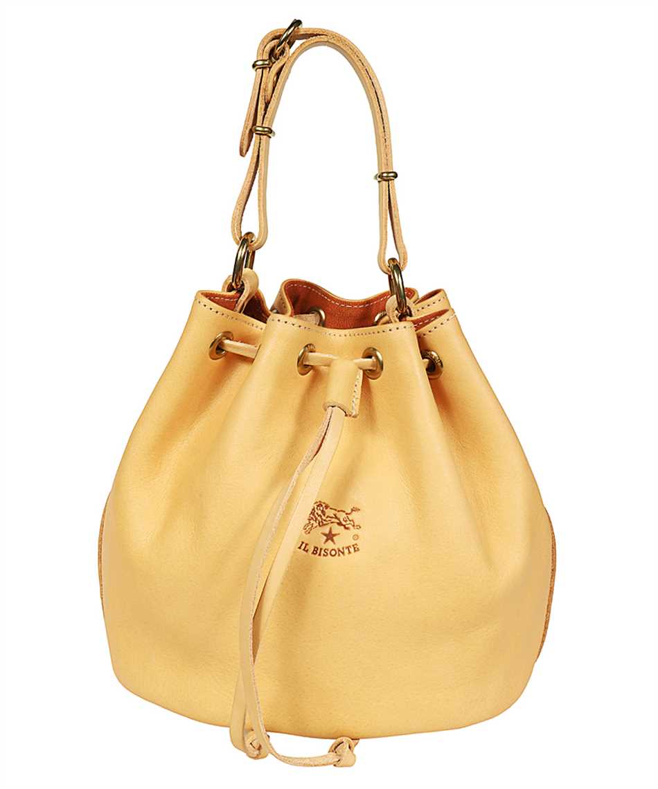 Il Bisonte Leather Bucket Bag In Sand