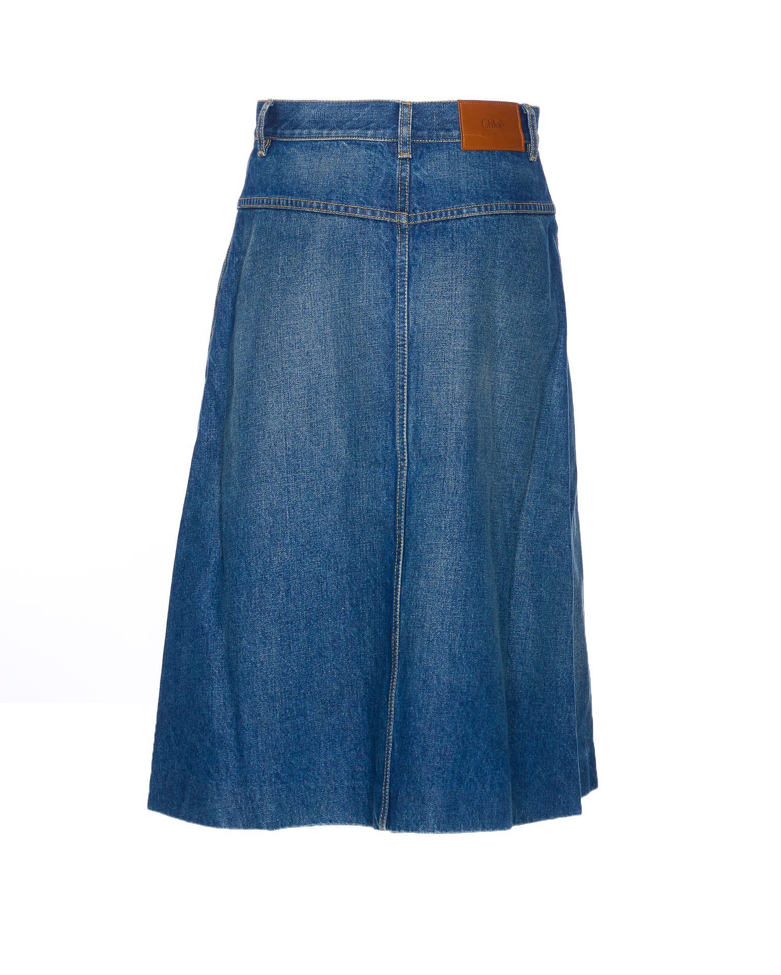 Chloé A-line Silhouette Midi Length Skirt