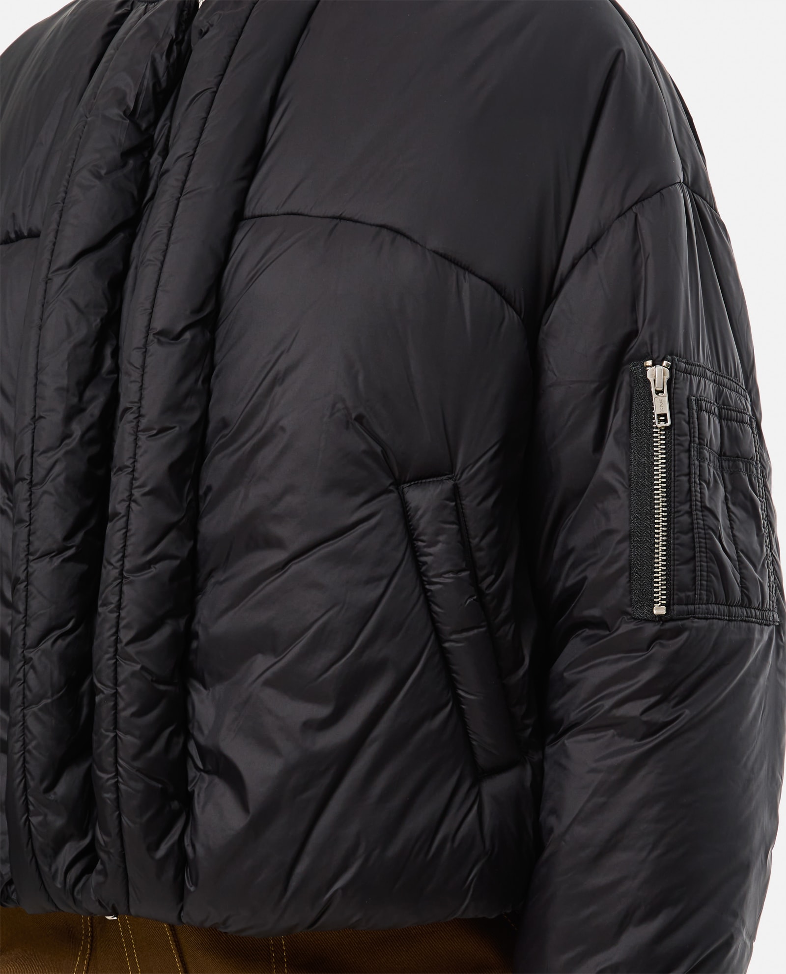 Shop Mordecai Padded Bomber Jacket In Black