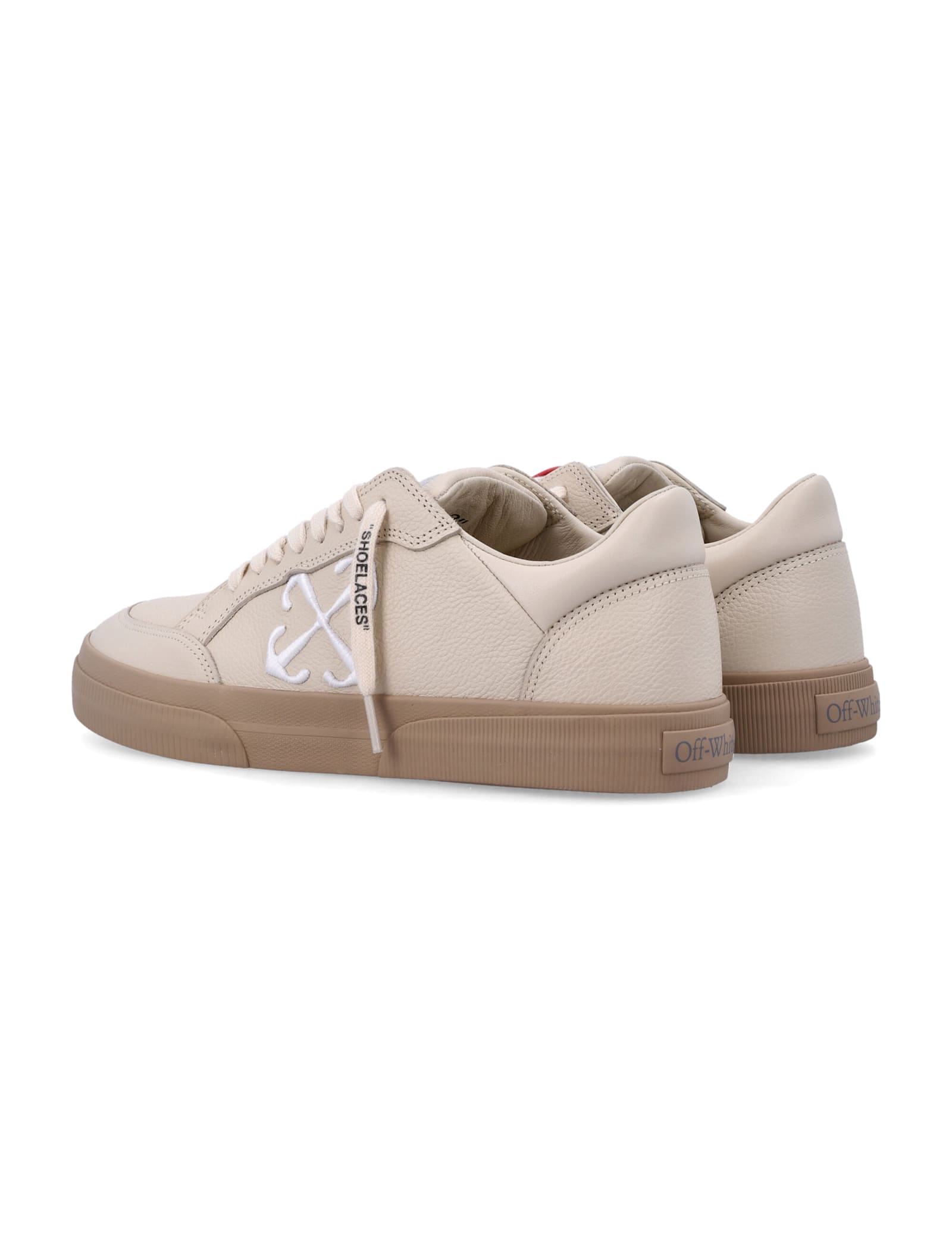 Shop Off-white New Low Vulcanized In Beige White