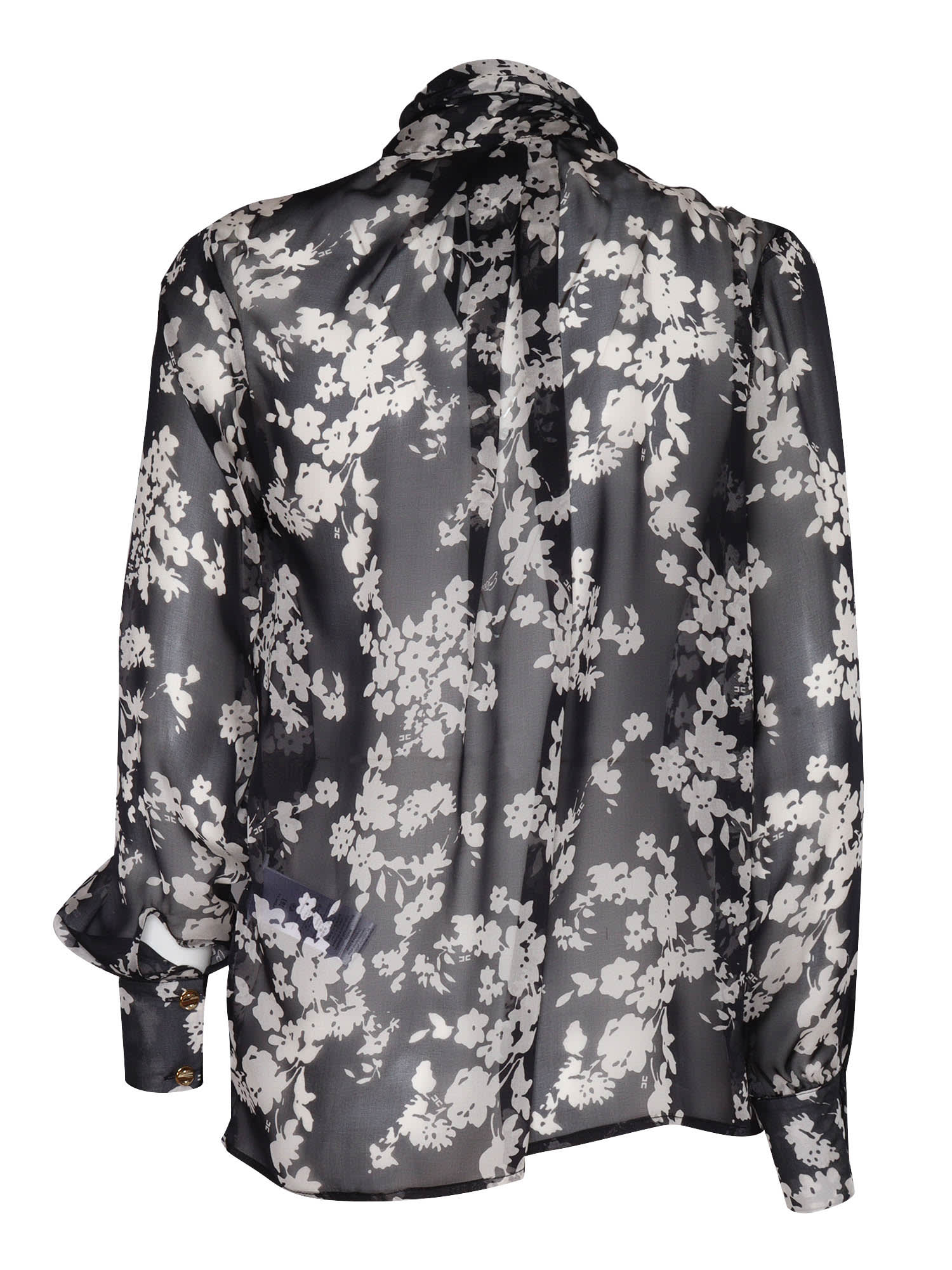 Elisabetta Franchi Shirt In Nero/burro