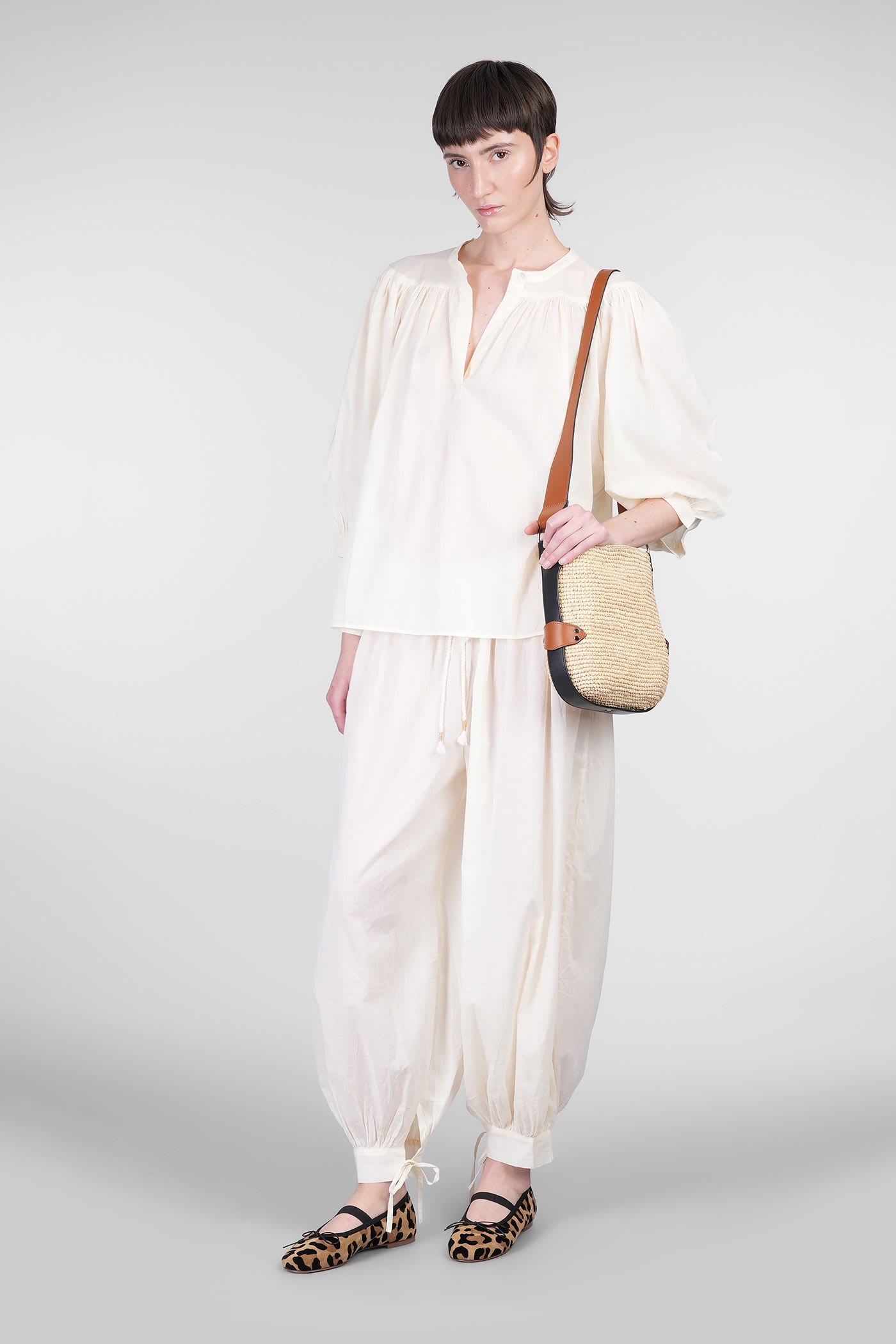 Antik Batik Gathered Button Blouse