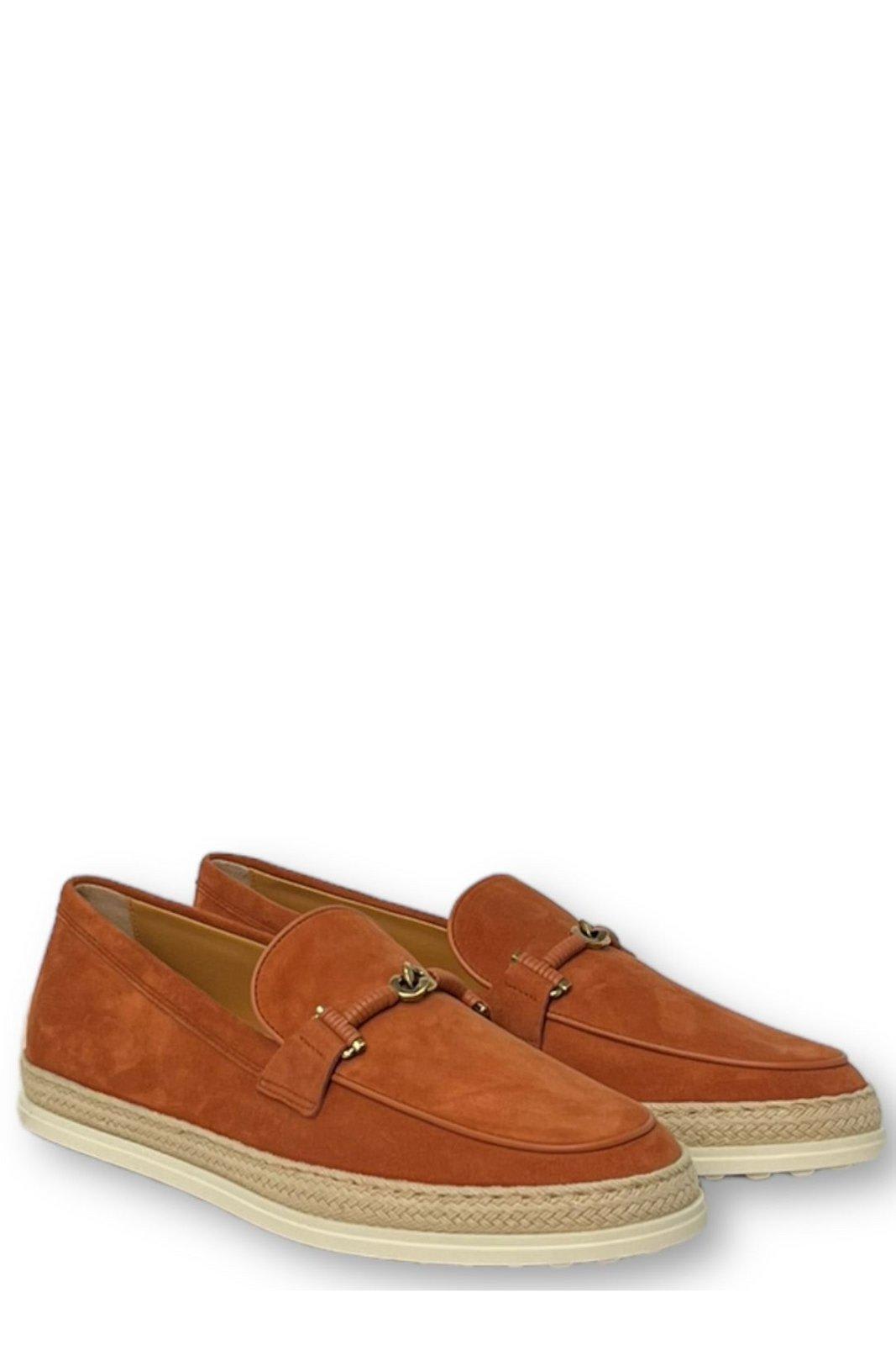 Shop Tod's Gomma Slip-on Loafers Tods In Luggage