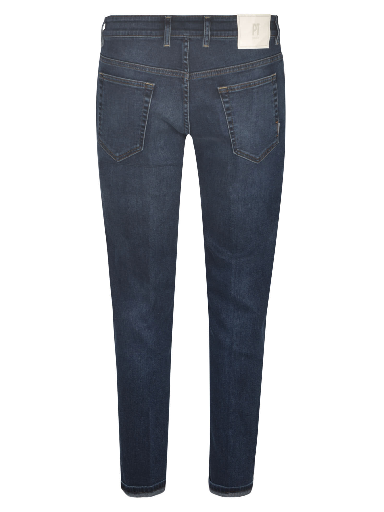 PT01 FITTED BUTTONED JEANS 