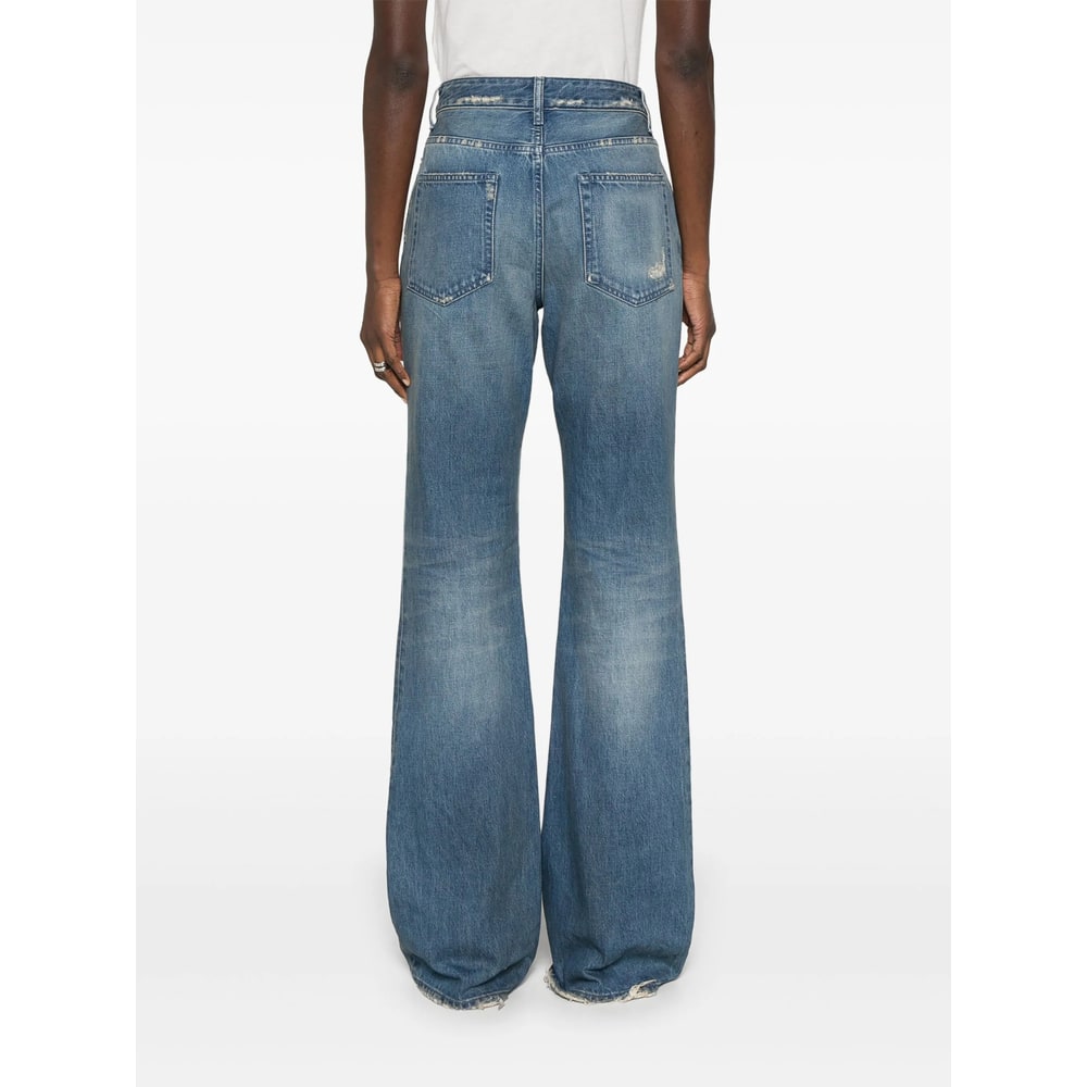 Ann Demeulemeester Jeans With Belt Loops In Blue